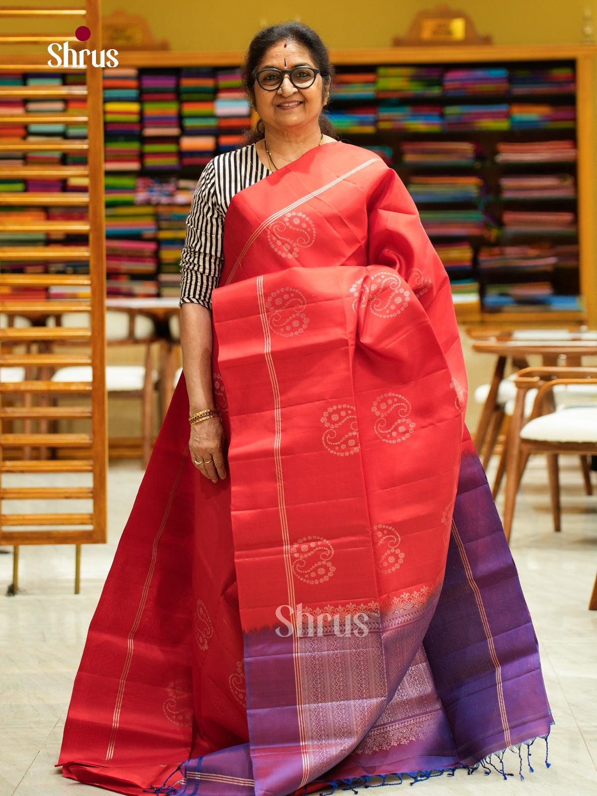 Soft Silk Saree - EFS08053 - Shop on Shrus.com