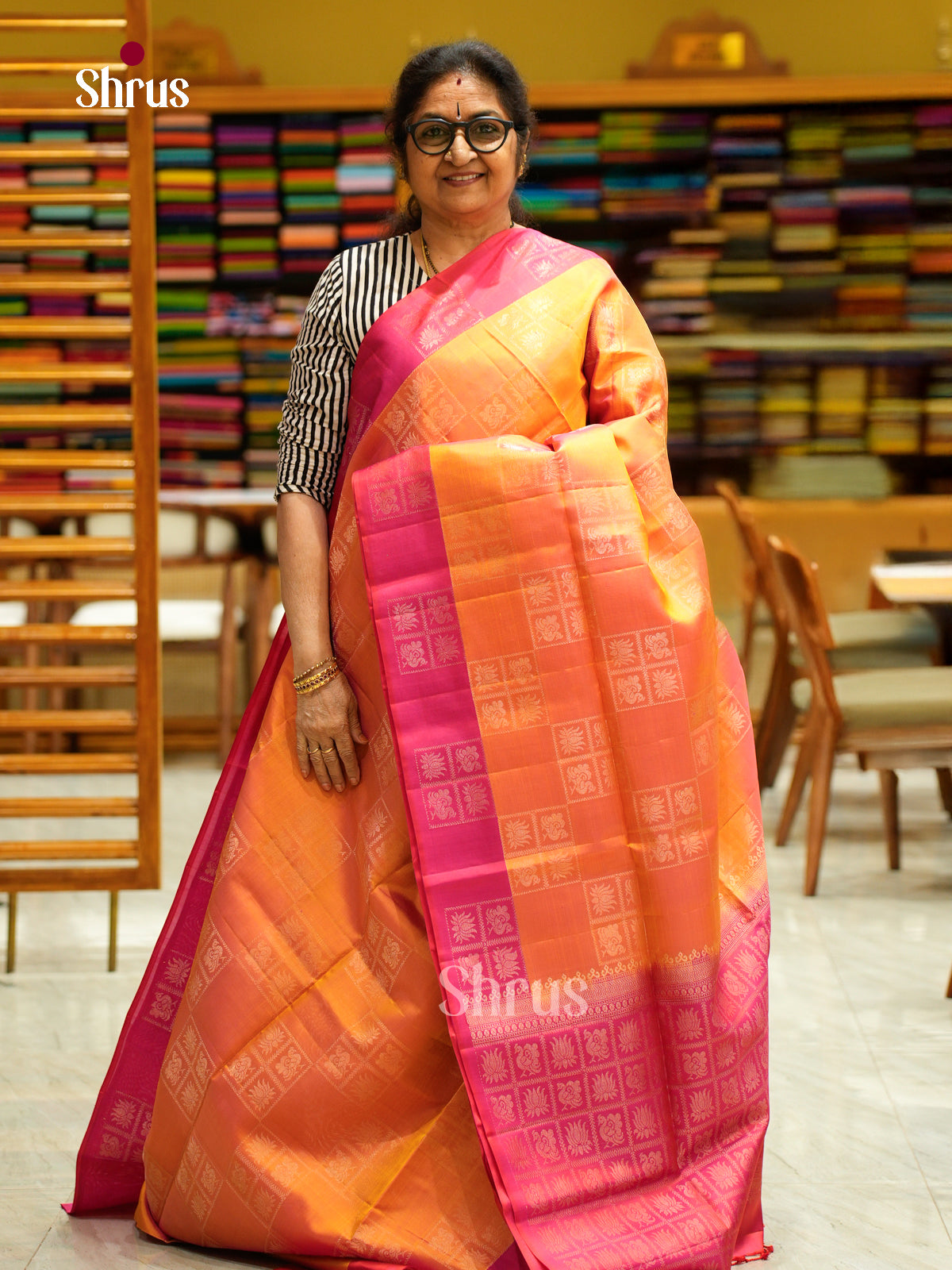Soft Silk Saree - EFS08057 - Shop on Shrus.com