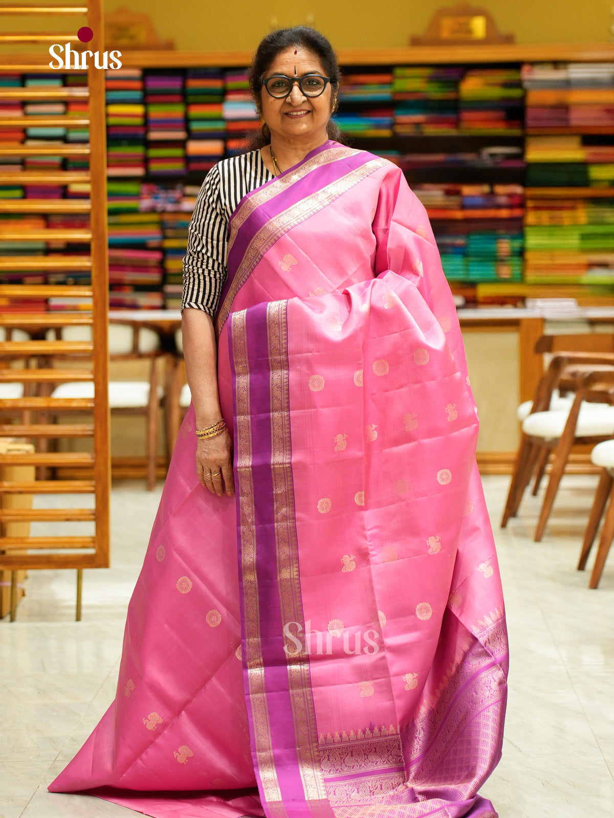 Soft Silk Saree - EFS08066 - Shop on Shrus.com