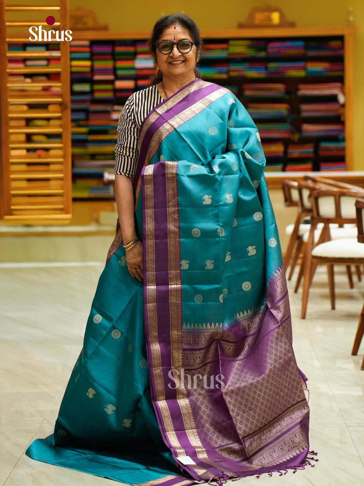 Soft Silk Saree - EFS08067 - Shop on Shrus.com