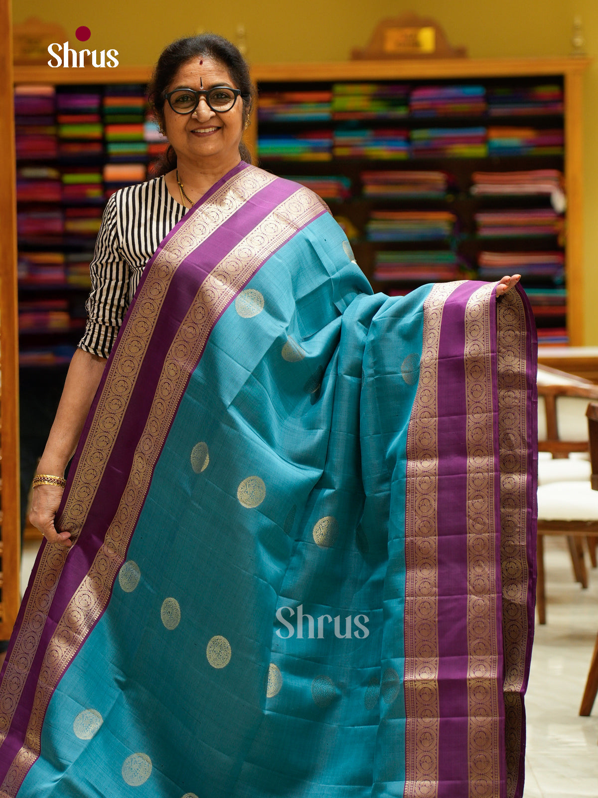 Soft Silk Saree - EFS08070 - Shop on Shrus.com