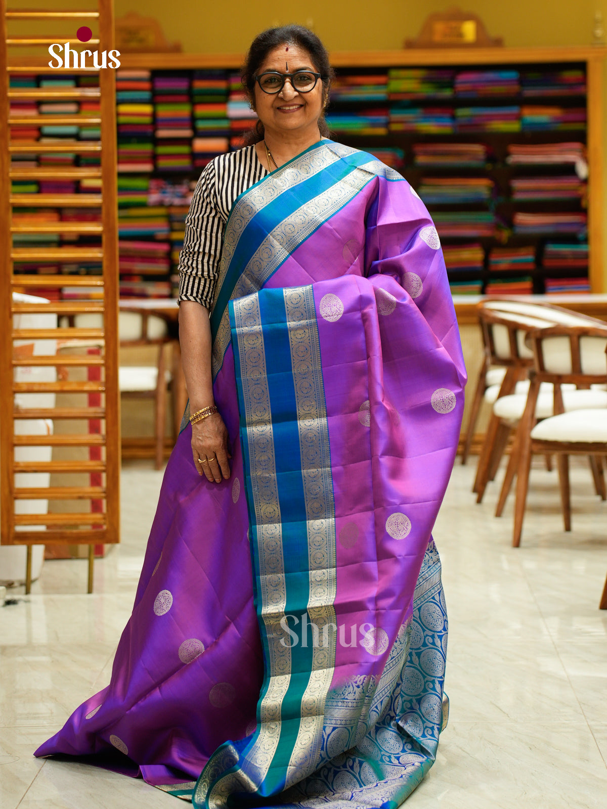 Soft Silk Saree - EFS08072 - Shop on Shrus.com