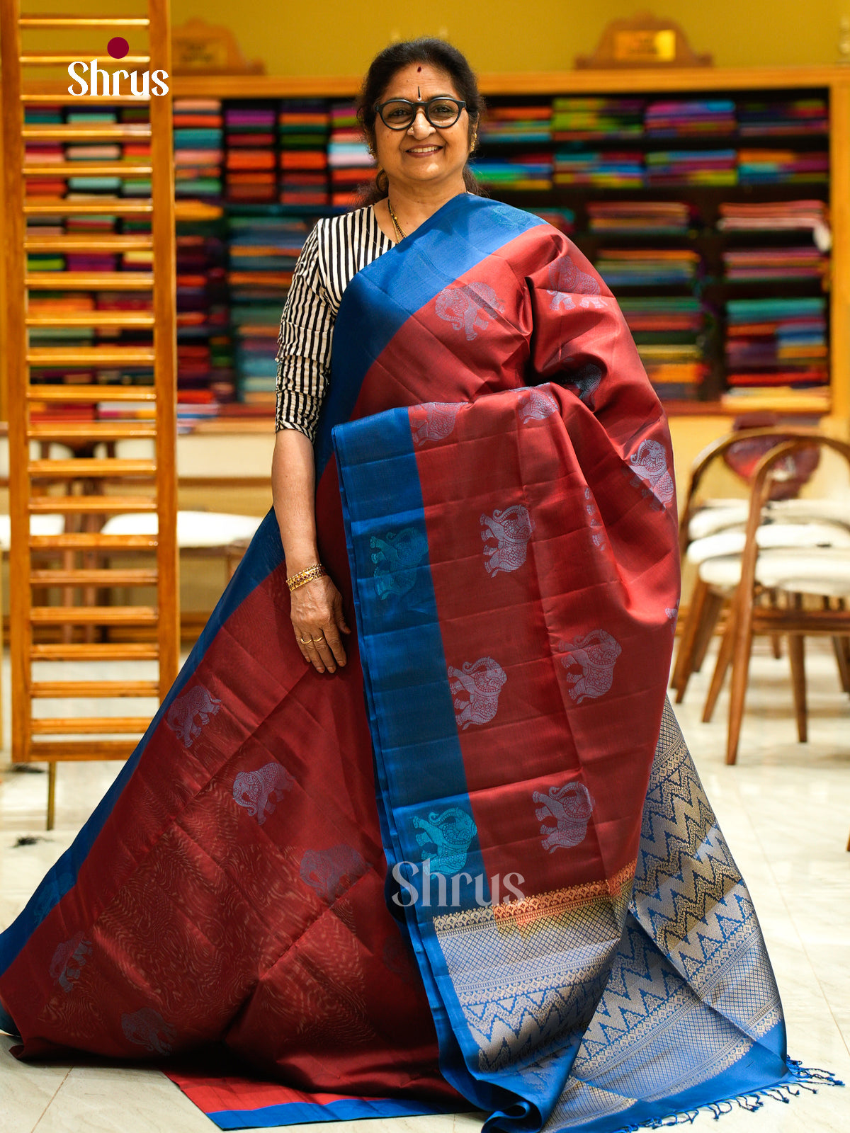 Soft Silk Saree - EFS08073 - Shop on Shrus.com