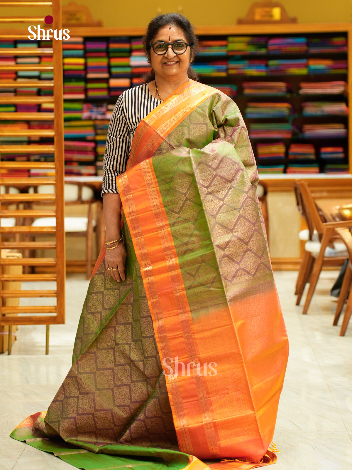 Soft Silk Saree - EFS08082 - Shop on Shrus.com