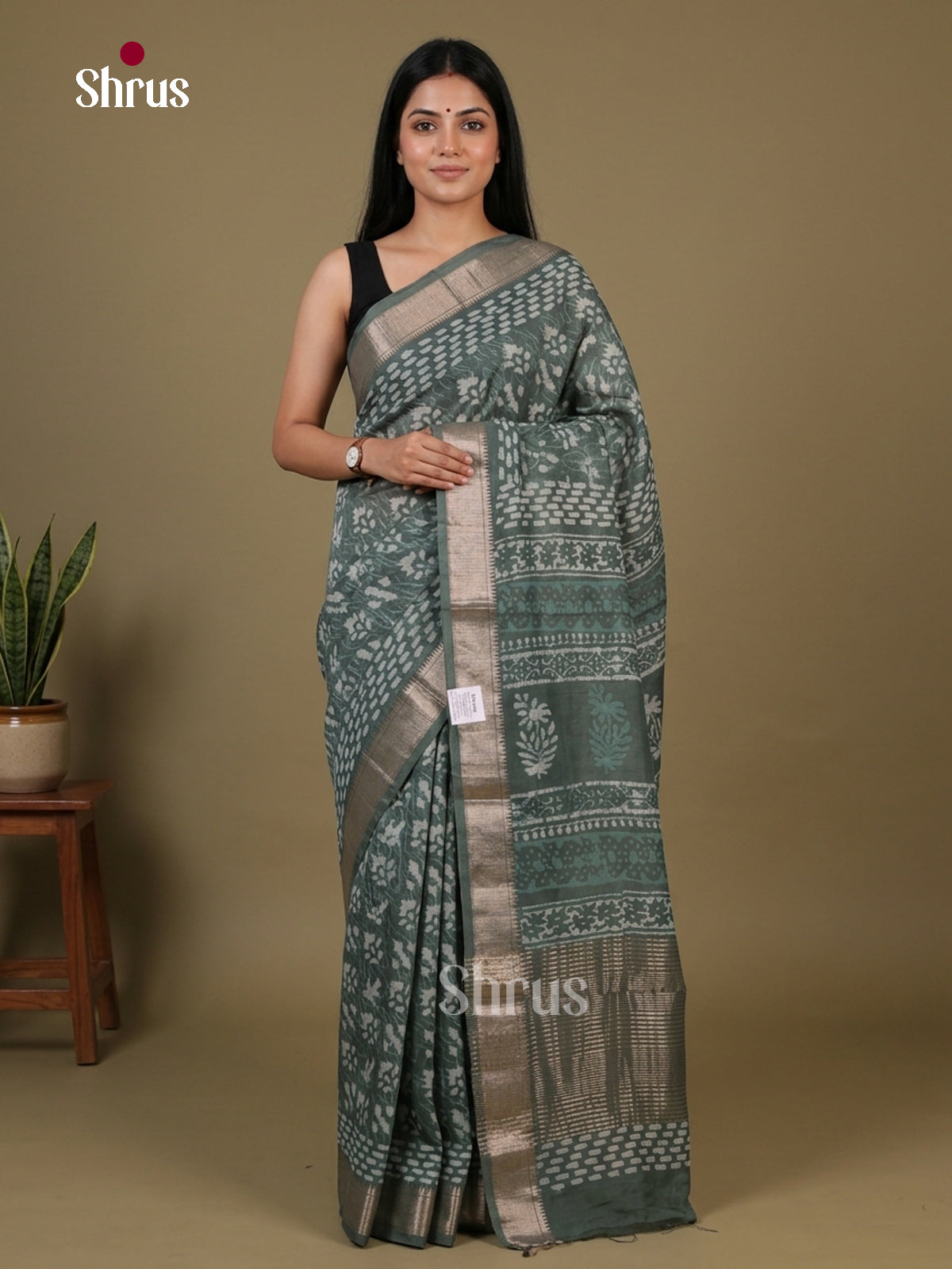 Chanderi Saree - EFS09020 - Shop on Shrus.com