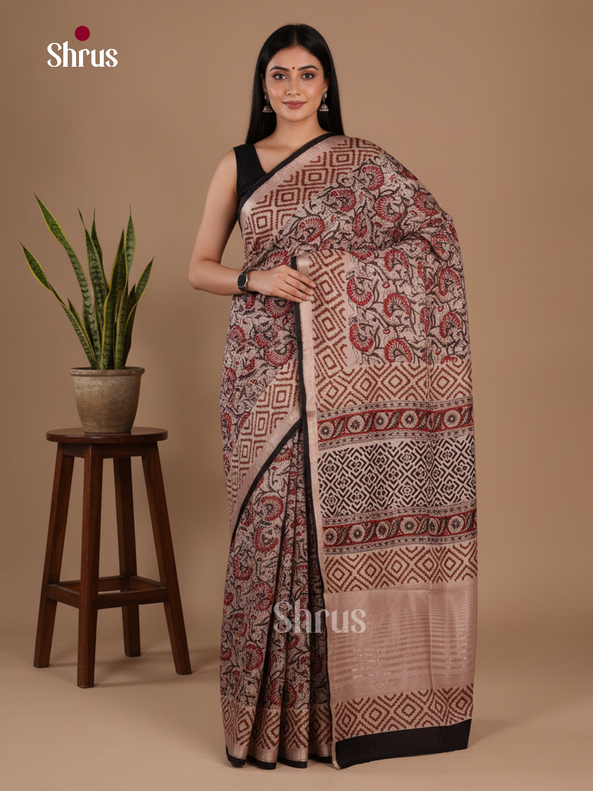 Modal Silk Saree - EFS09118 - Shop on Shrus.com