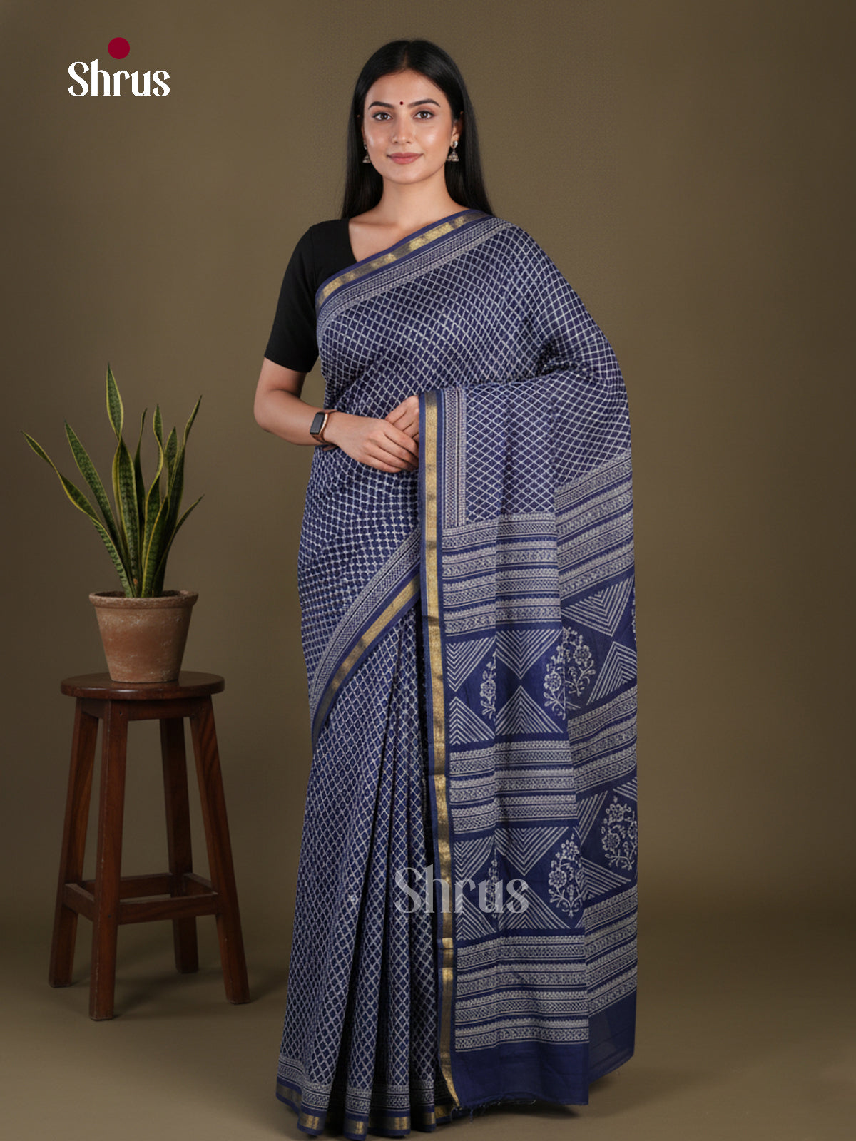 Mul Mul Cotton Saree - EFS10055 - Shop on Shrus.com
