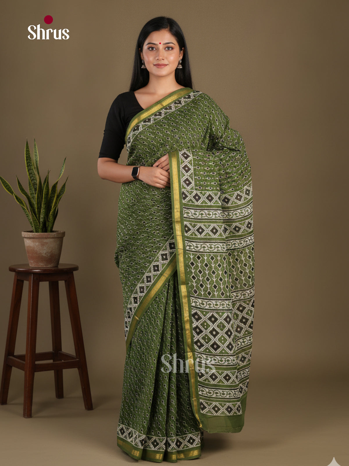 Mul Mul Cotton Saree - EFS10059 - Shop on Shrus.com