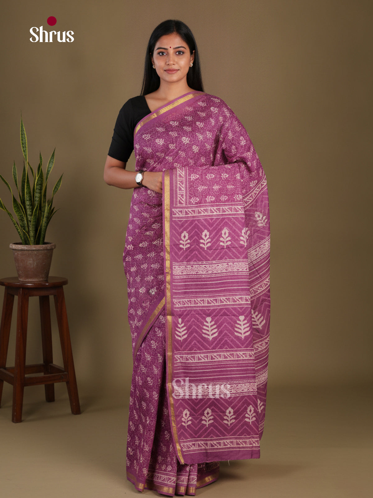 Mul Mul Cotton Saree - EFS10063 - Shop on Shrus.com