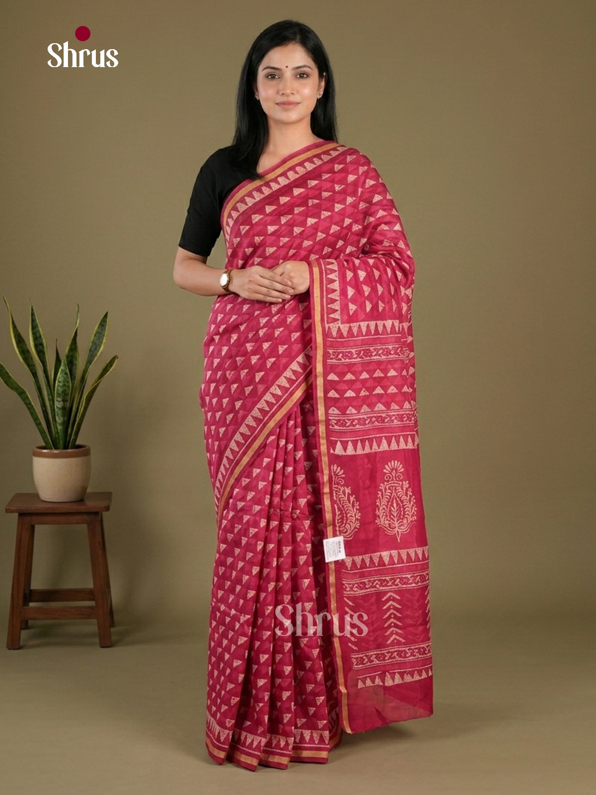 Mul Mul Cotton Saree - EFS10113 - Shop on Shrus.com