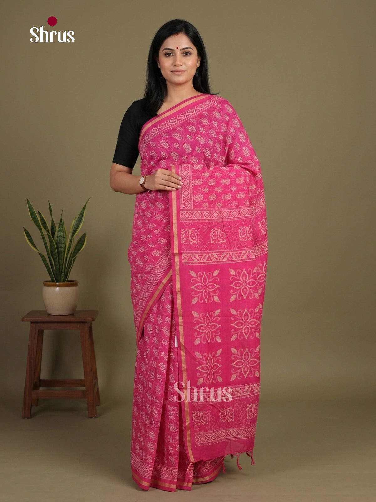 Mul Mul Cotton Saree - EFS10131 - Shop on Shrus.com