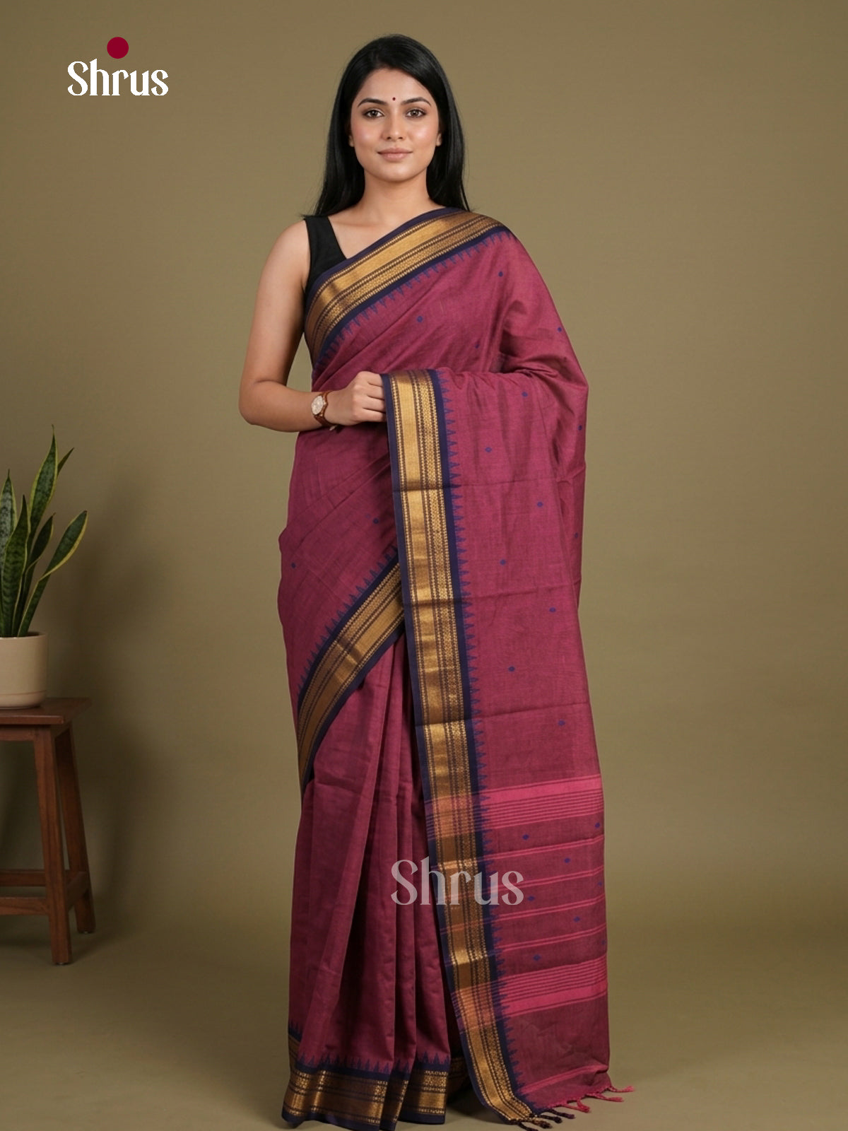 Chettinad Cotton Saree - EFS11024 - Shop on Shrus.com