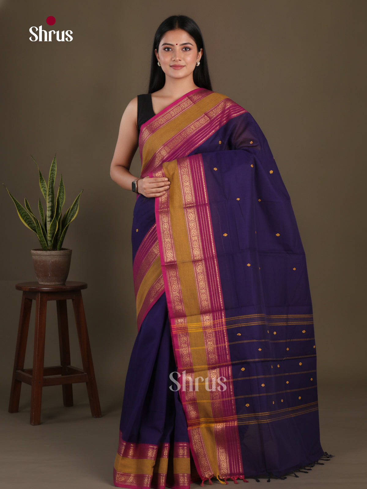 Chettinad Cotton Saree - EFS11045 - Shop on Shrus.com