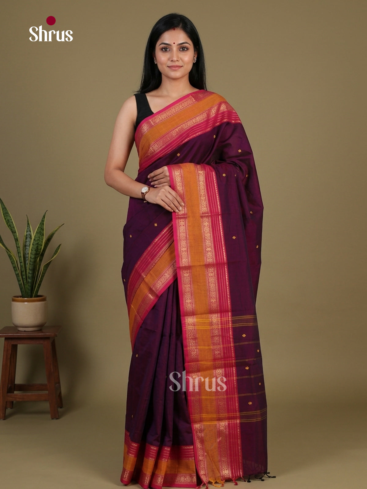 Chettinad Cotton Saree - EFS11050 - Shop on Shrus.com
