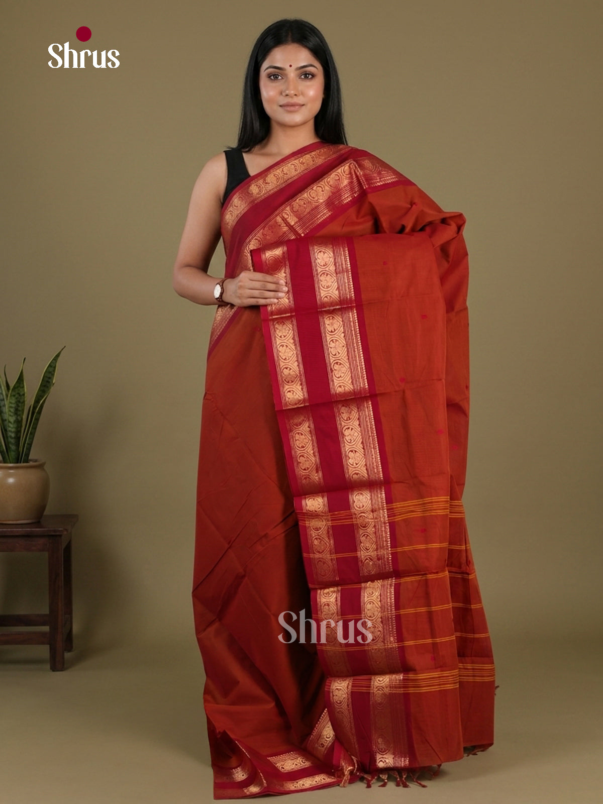 Chettinad Cotton Saree - EFS11055 - Shop on Shrus.com