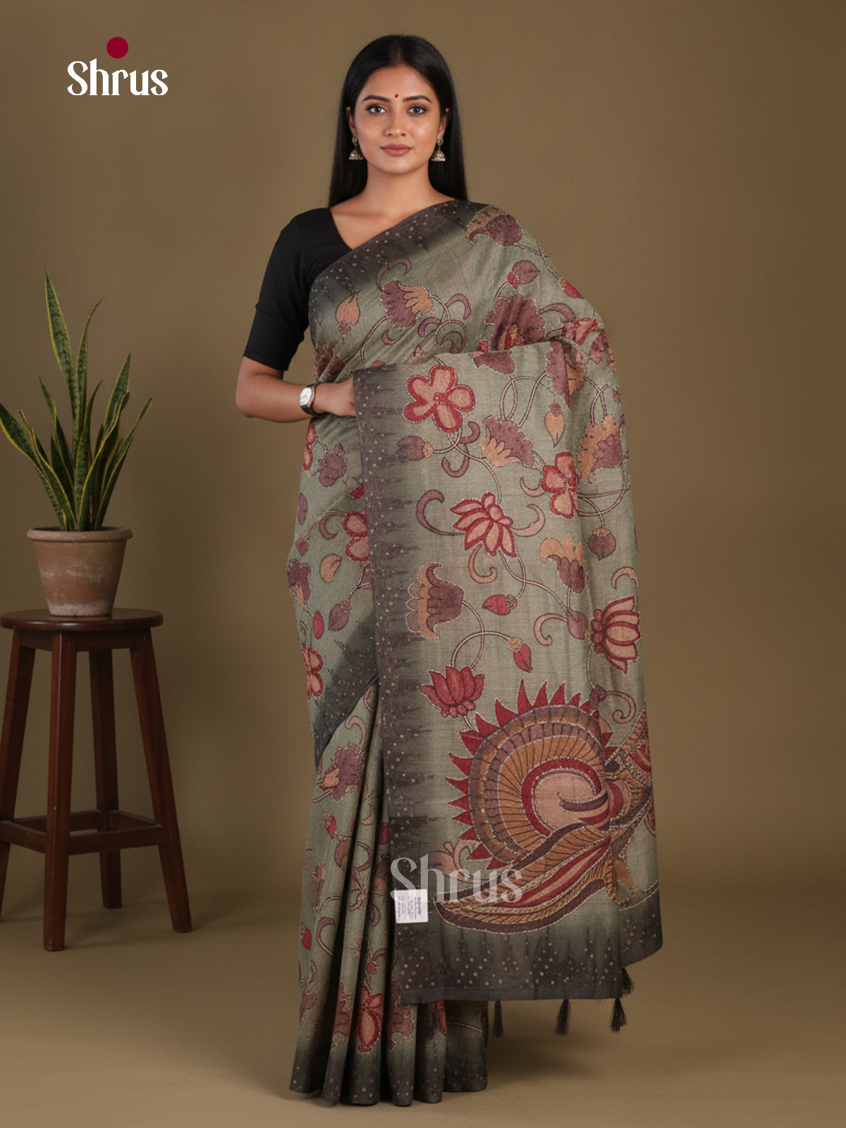 Semi Kantha Saree - EFS12022 - Shop on Shrus.com