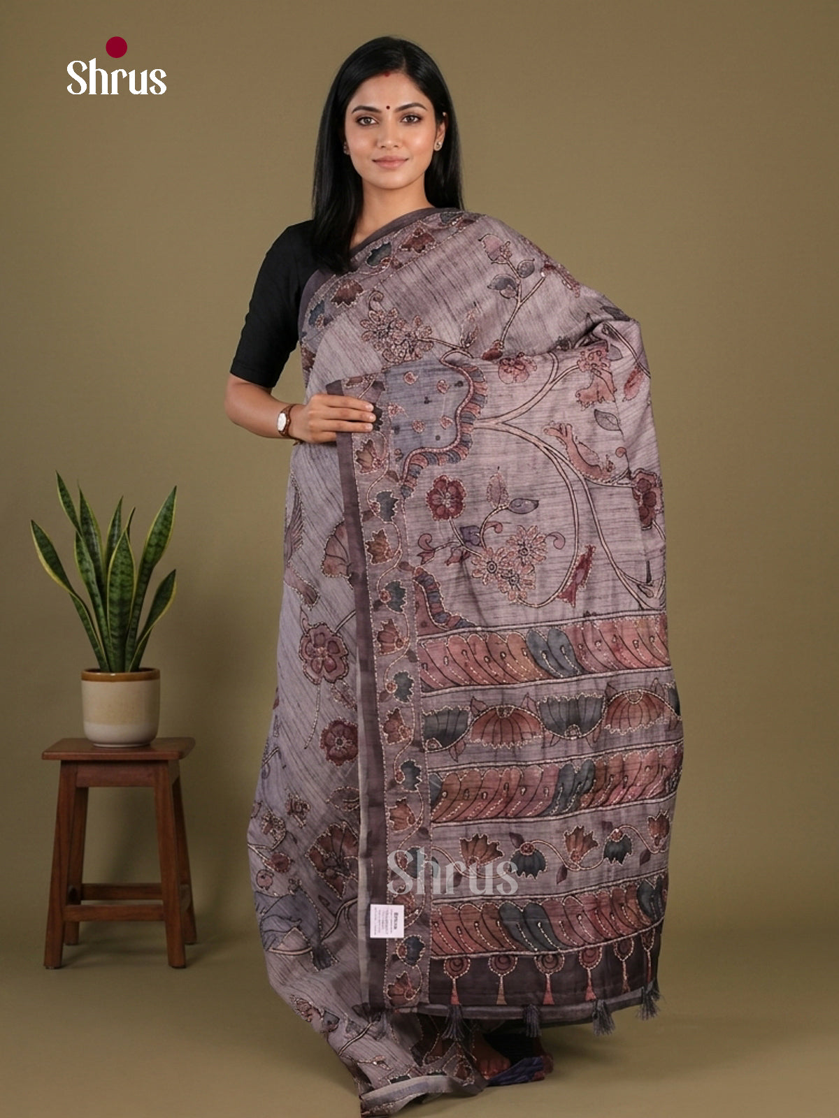Semi Kantha Saree - EFS12024 - Shop on Shrus.com