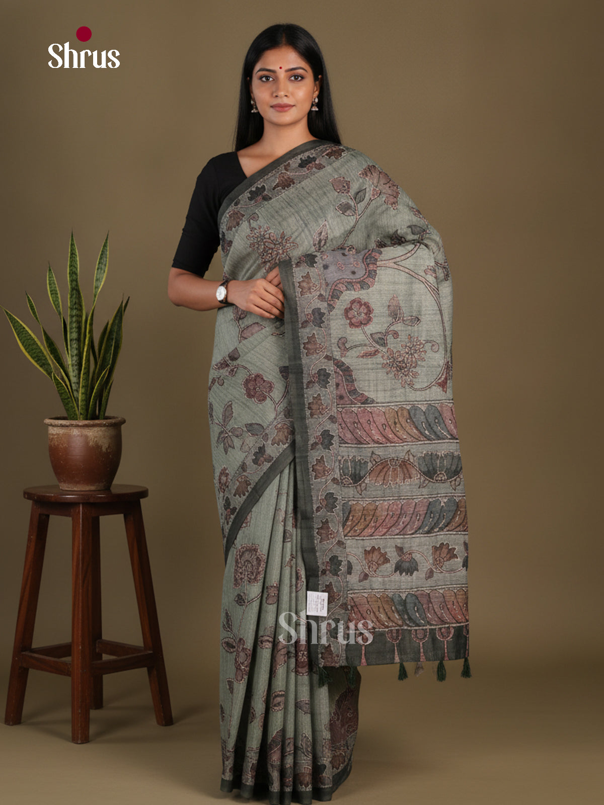 Semi Kantha Saree - EFS12027 - Shop on Shrus.com
