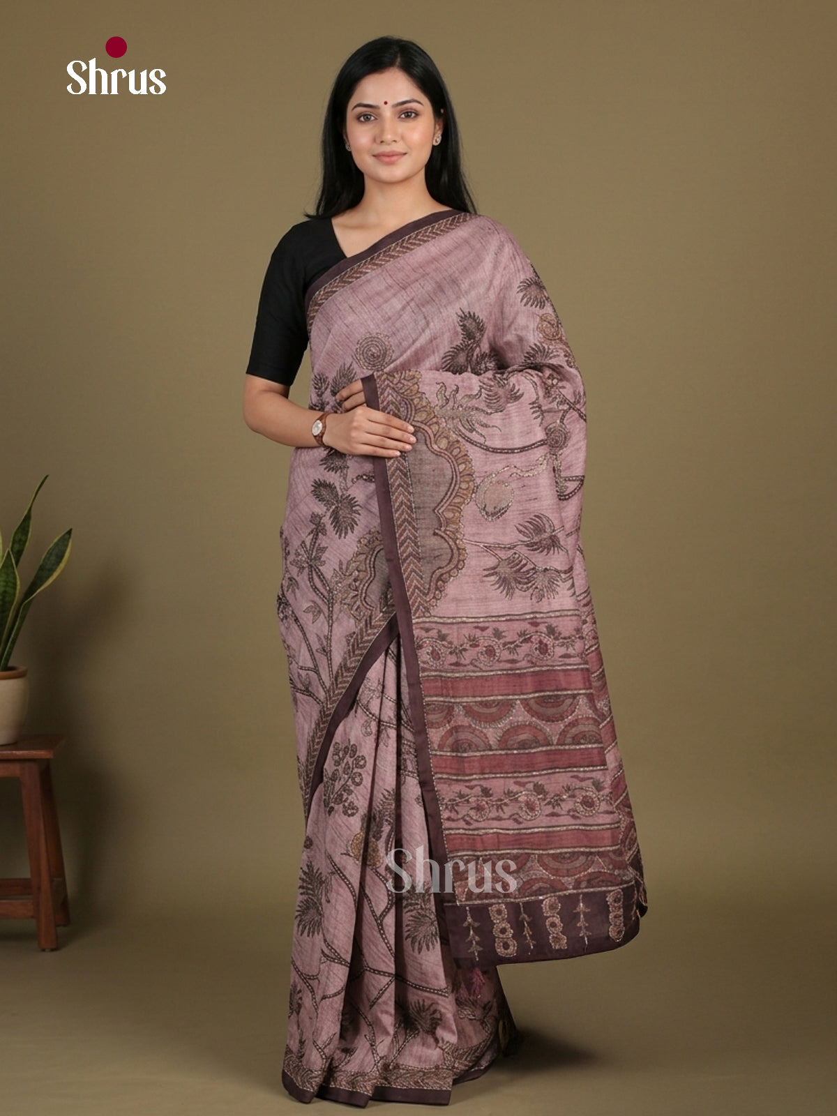Semi Kantha Saree - EFS12034 - Shop on Shrus.com