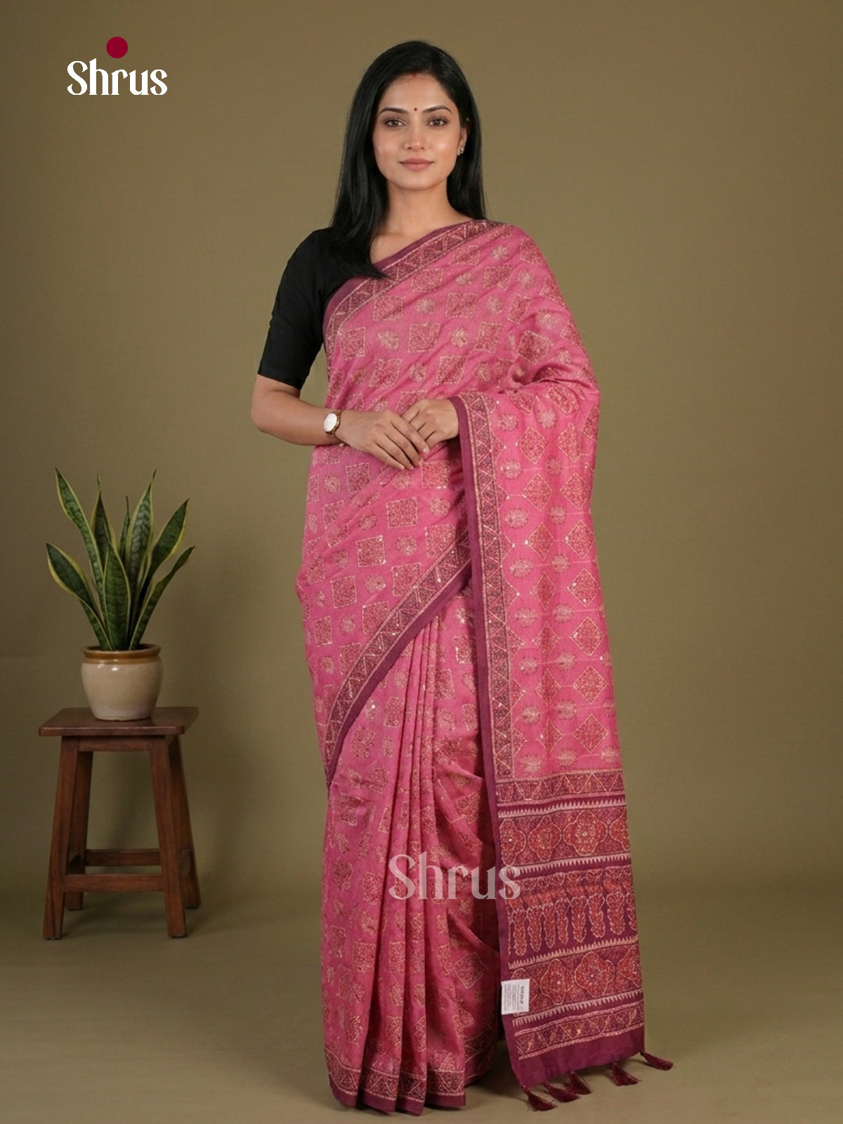 Semi Kantha Saree - EFS12035 - Shop on Shrus.com