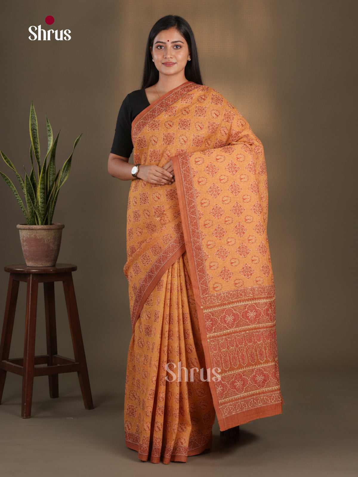 Semi Kantha Saree - EFS12037 - Shop on Shrus.com