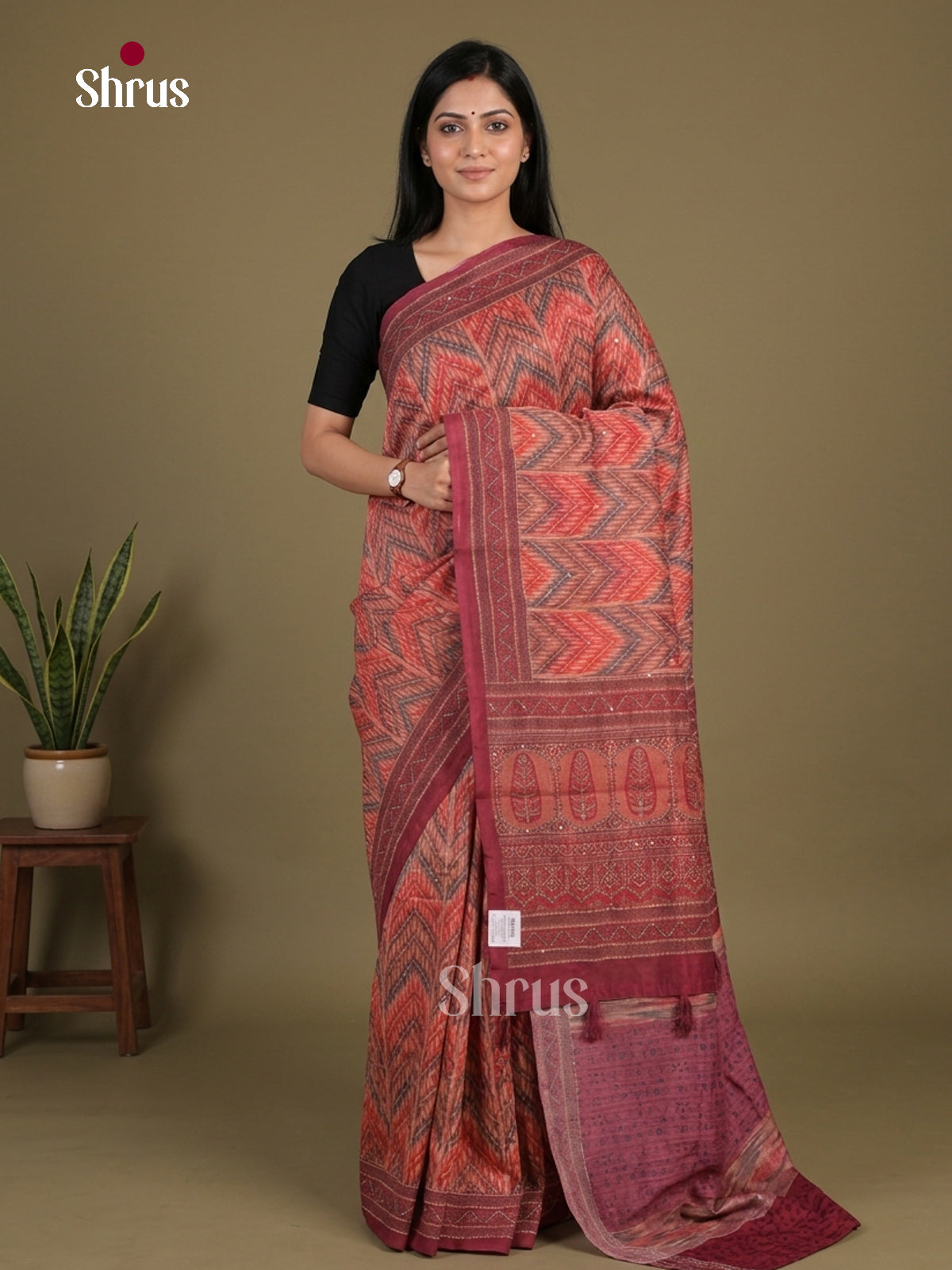 Semi Kantha Saree - EFS12070 - Shop on Shrus.com