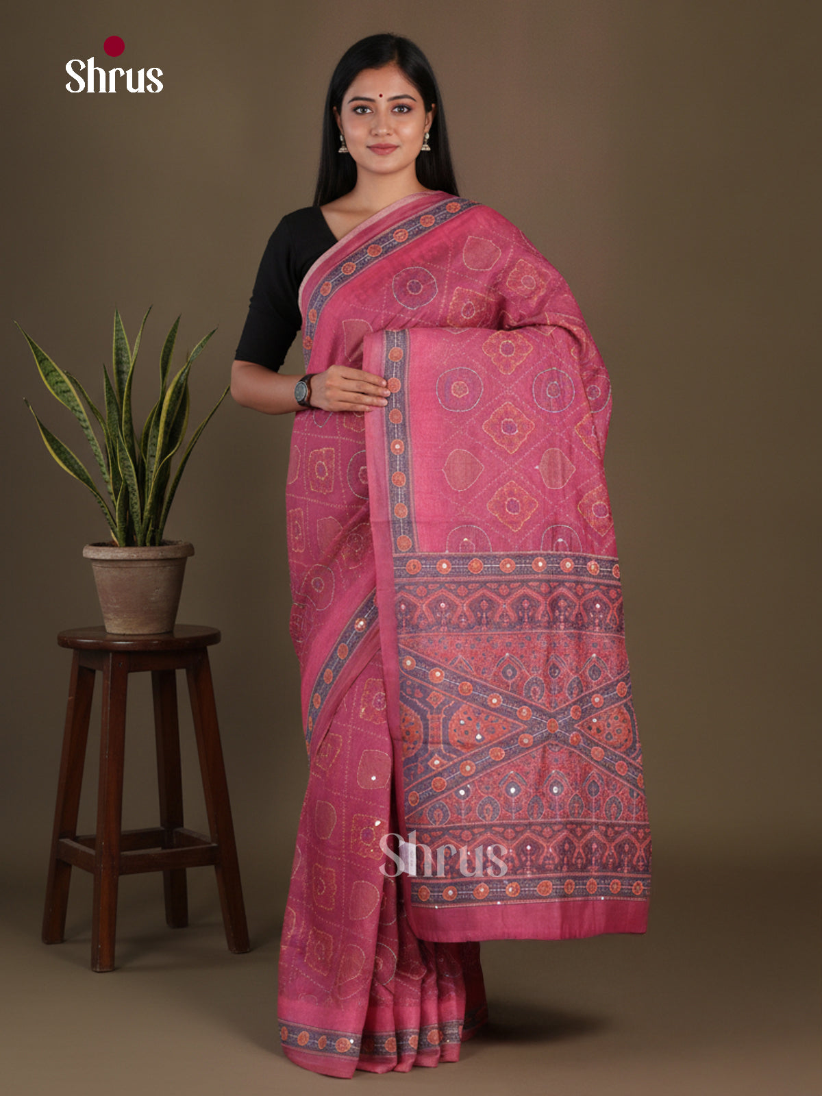 Semi Kantha Saree - EFS12075 - Shop on Shrus.com