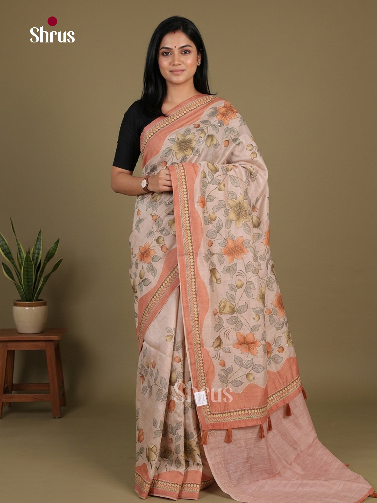 Semi Kantha Saree - EFS12090 - Shop on Shrus.com