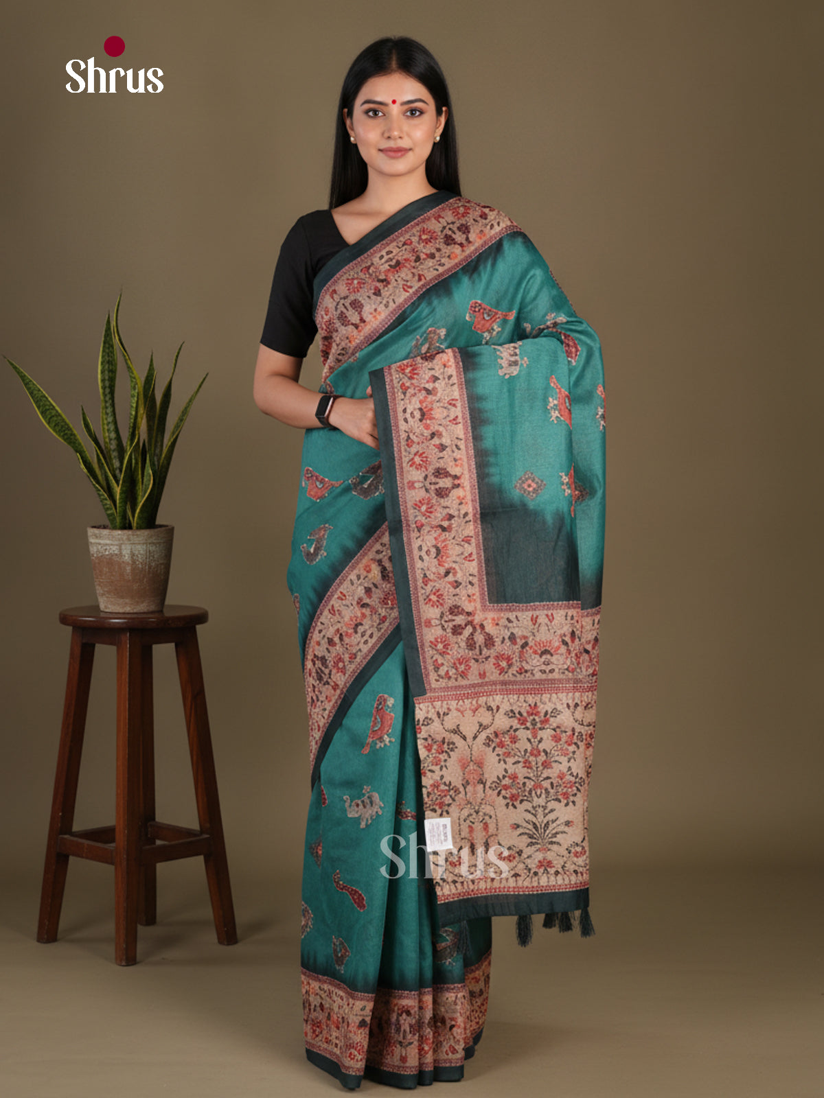 Semi Kantha Saree - EFS12099 - Shop on Shrus.com