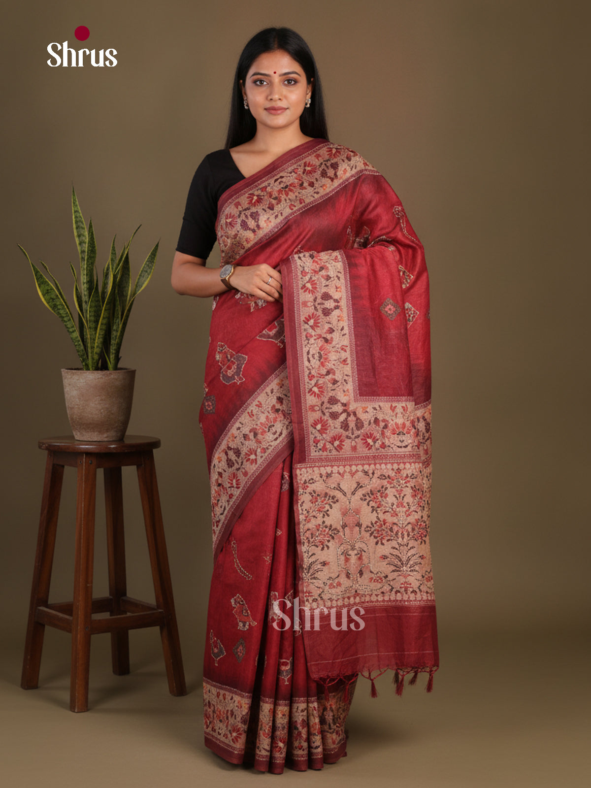 Semi Kantha Saree - EFS12100 - Shop on Shrus.com