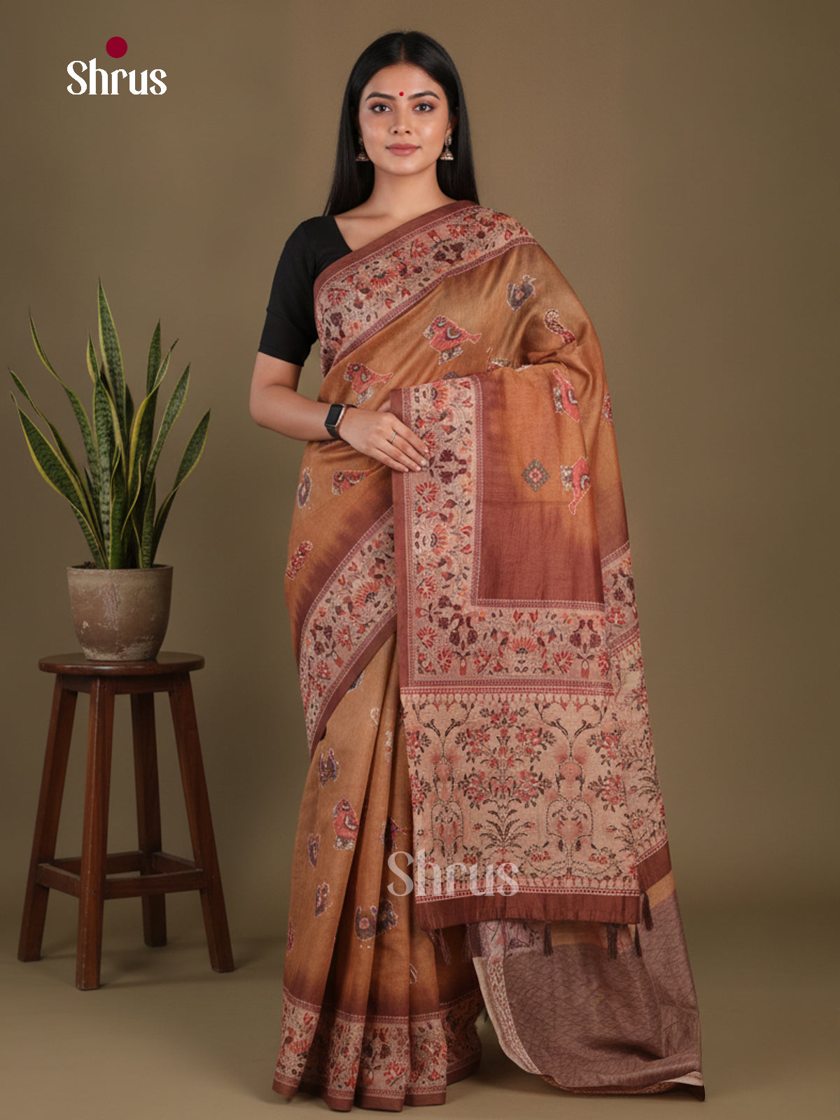 Semi Kantha Saree - EFS12103 - Shop on Shrus.com