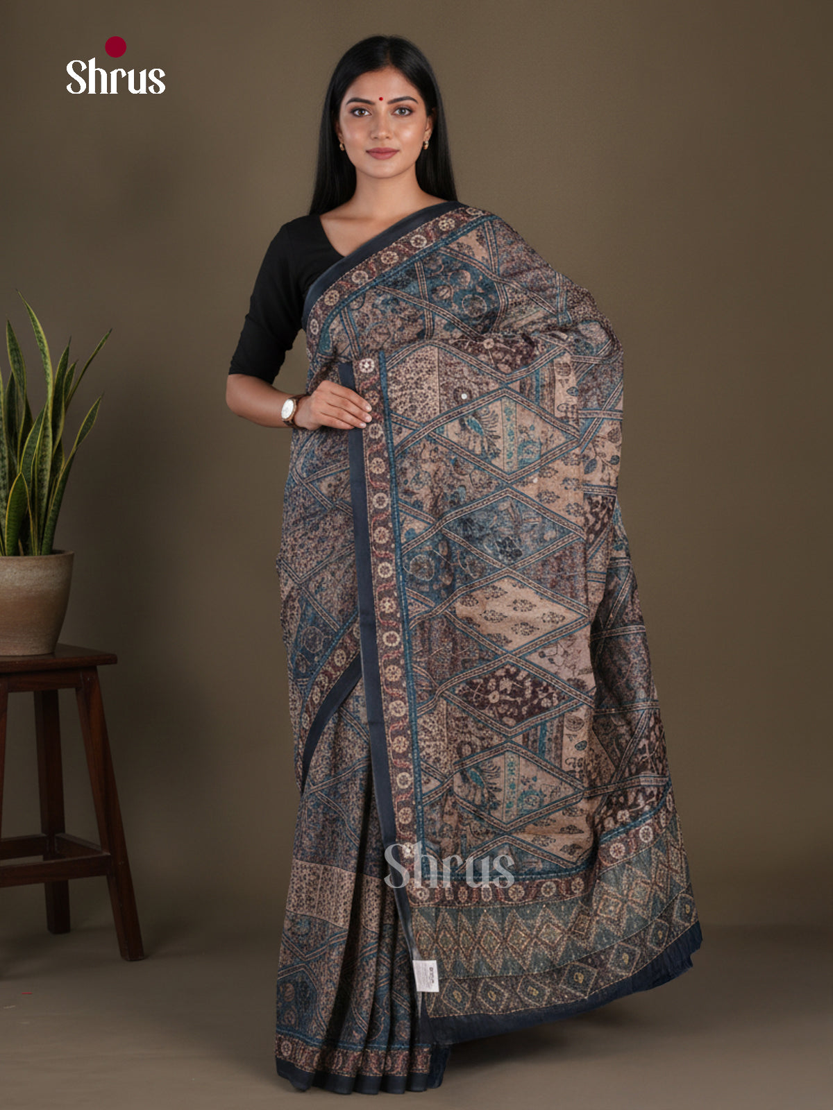 Semi Kantha Saree - EFS12126 - Shop on Shrus.com