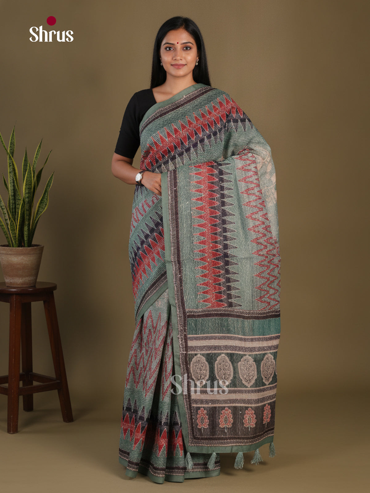 Semi Kantha Saree - EFS12135 - Shop on Shrus.com
