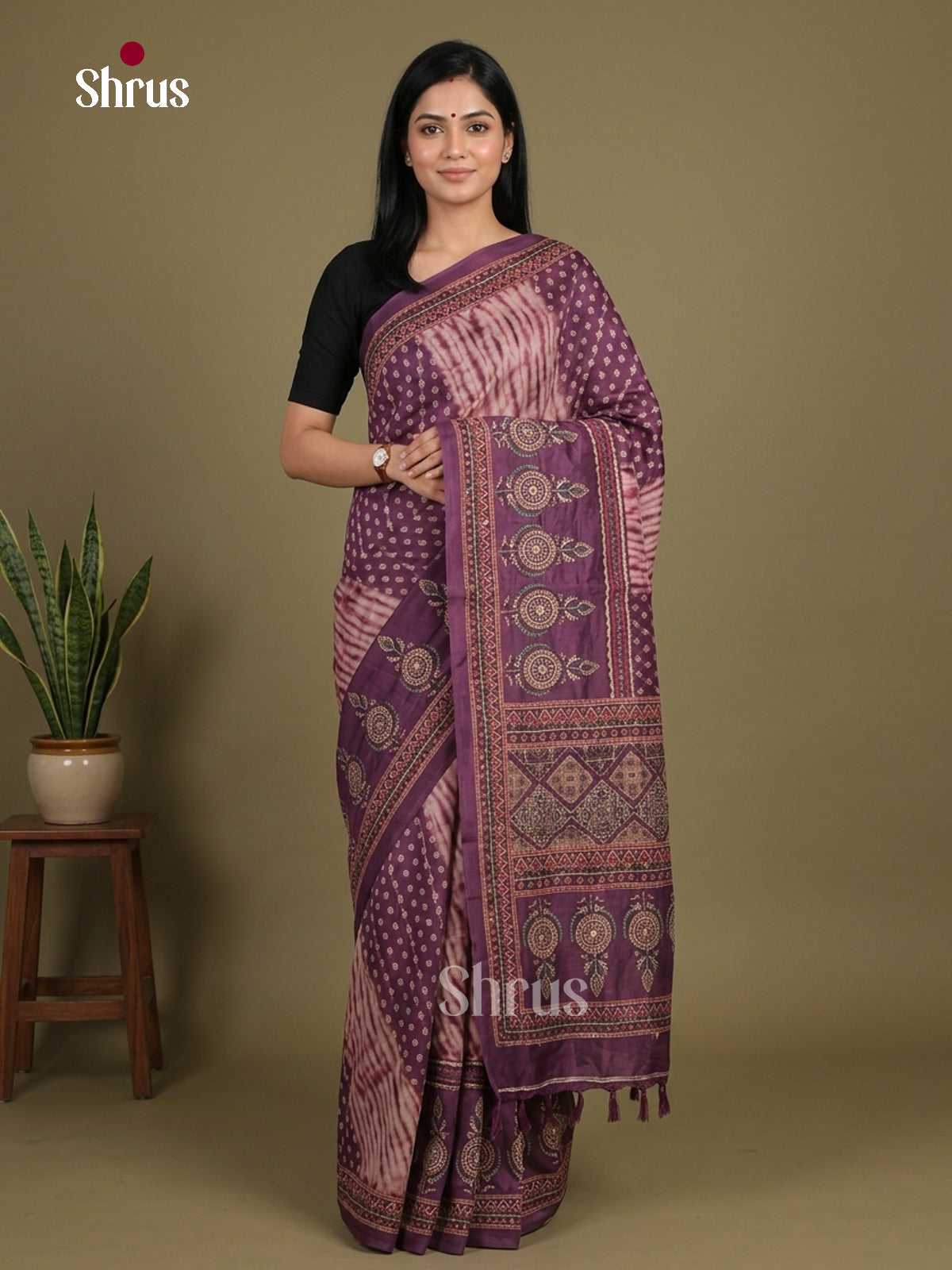 Semi Kantha Saree - EFS12144 - Shop on Shrus.com