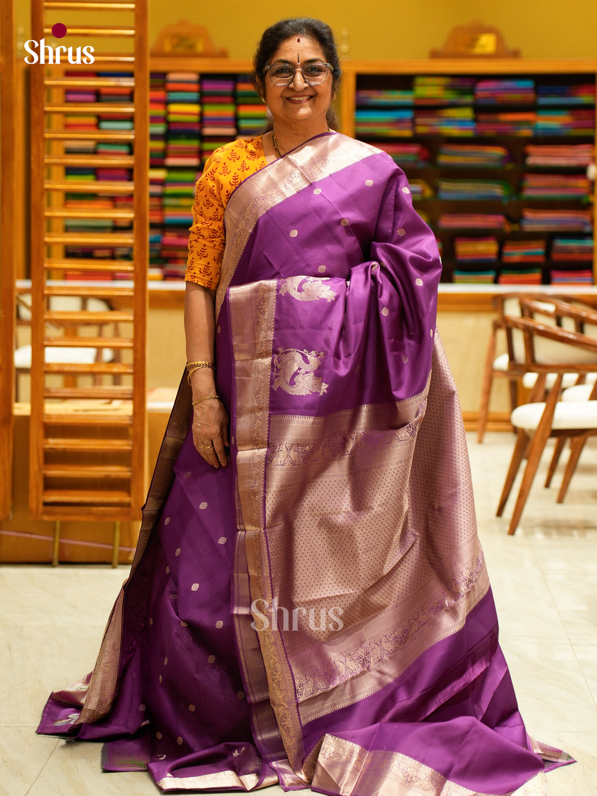 Kanchipuram silk Saree - EFS12261 - Shop on Shrus.com