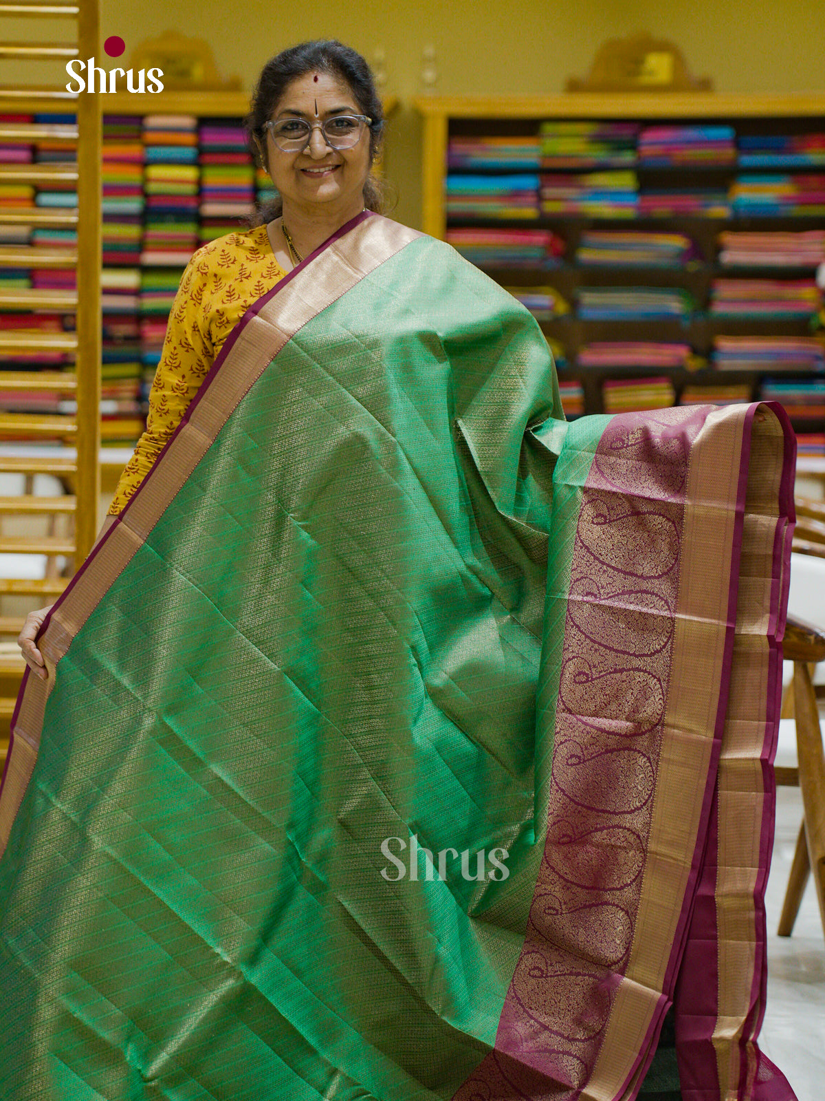 Kanchipuram silk Saree - EFS12263 - Shop on Shrus.com