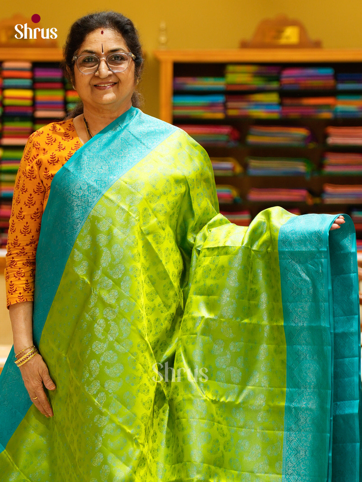 Kanchipuram silk Saree - EFS12273 - Shop on Shrus.com