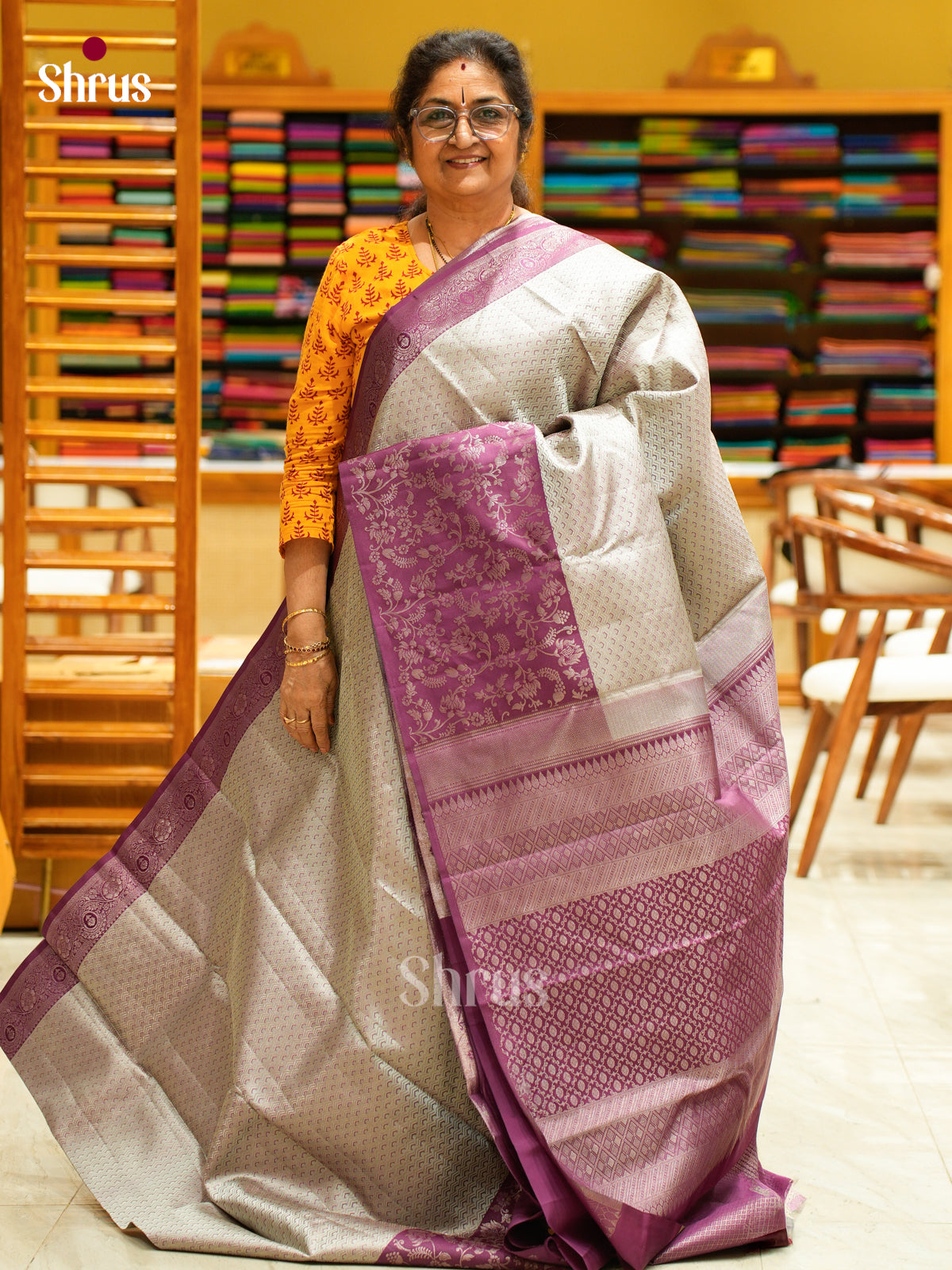 Kanchipuram silk Saree - EFS12281 - Shop on Shrus.com