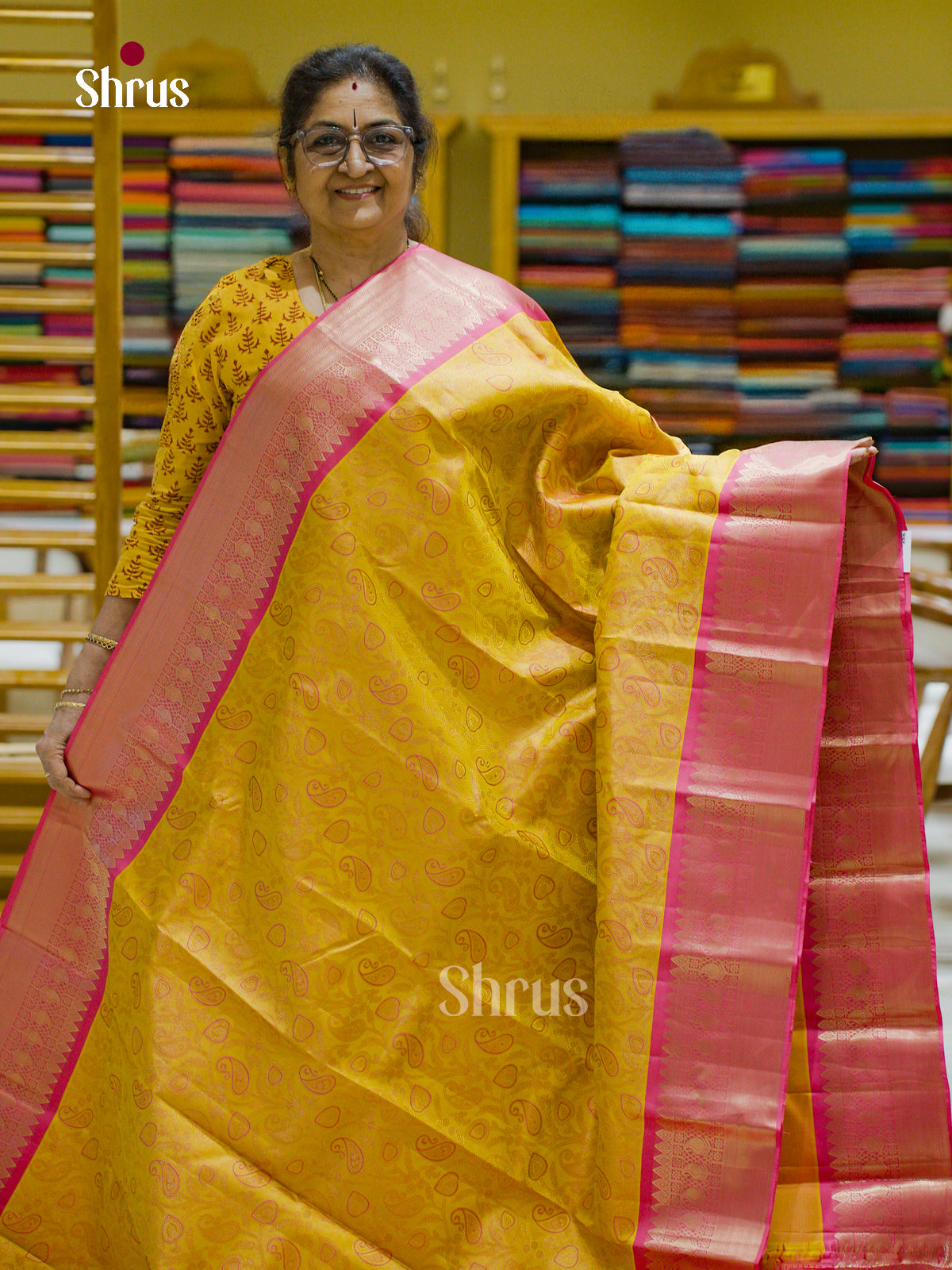 Kanchipuram silk Saree - EFS12283 - Shop on Shrus.com
