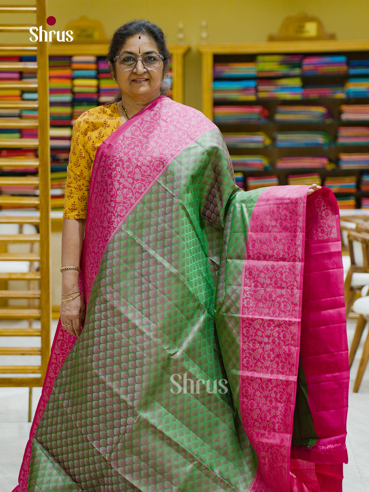 Kanchipuram silk Saree - EFS12286 - Shop on Shrus.com