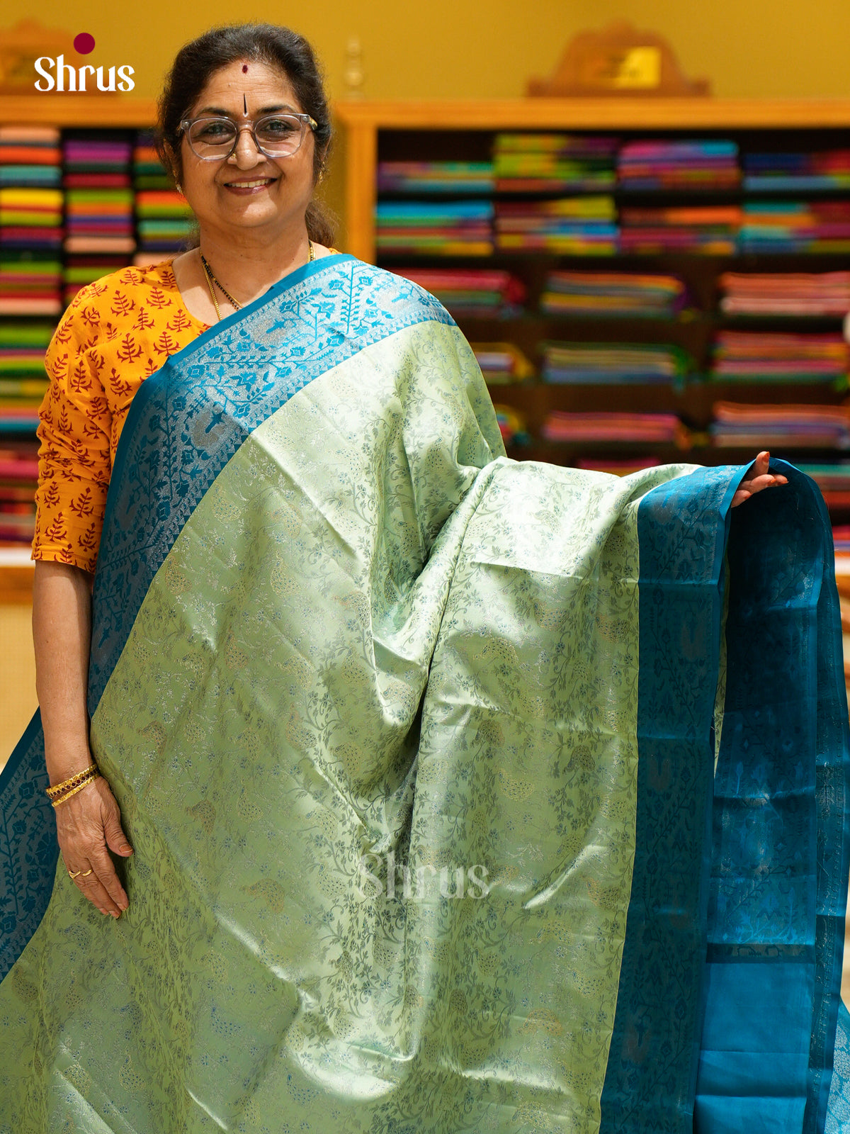 Kanchipuram silk Saree - EFS12291 - Shop on Shrus.com