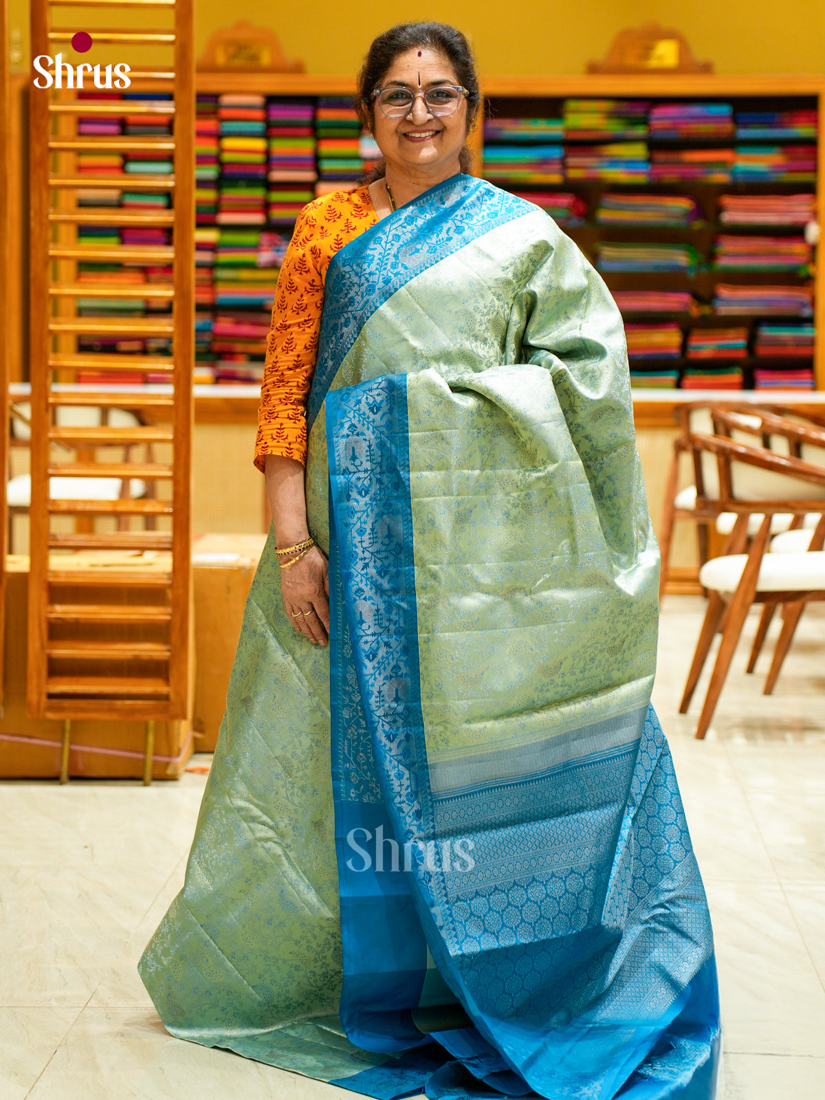 Kanchipuram silk Saree - EFS12294 - Shop on Shrus.com