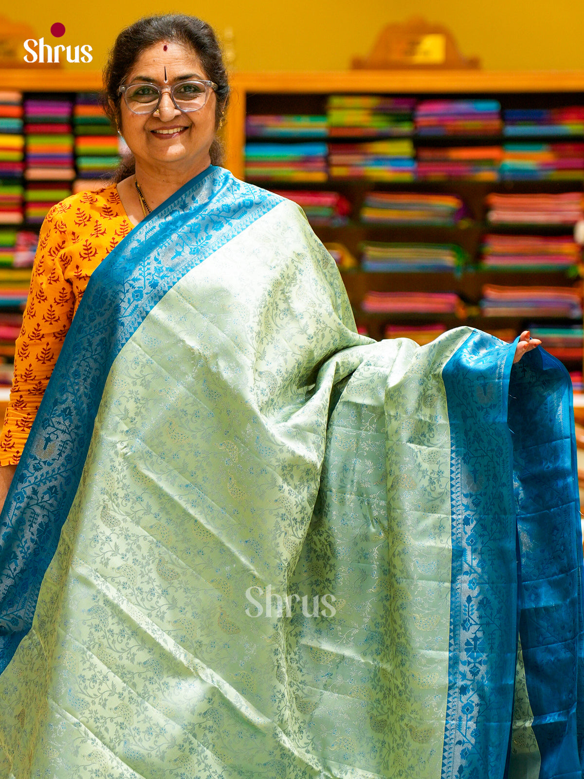 Kanchipuram silk Saree - EFS12294 - Shop on Shrus.com