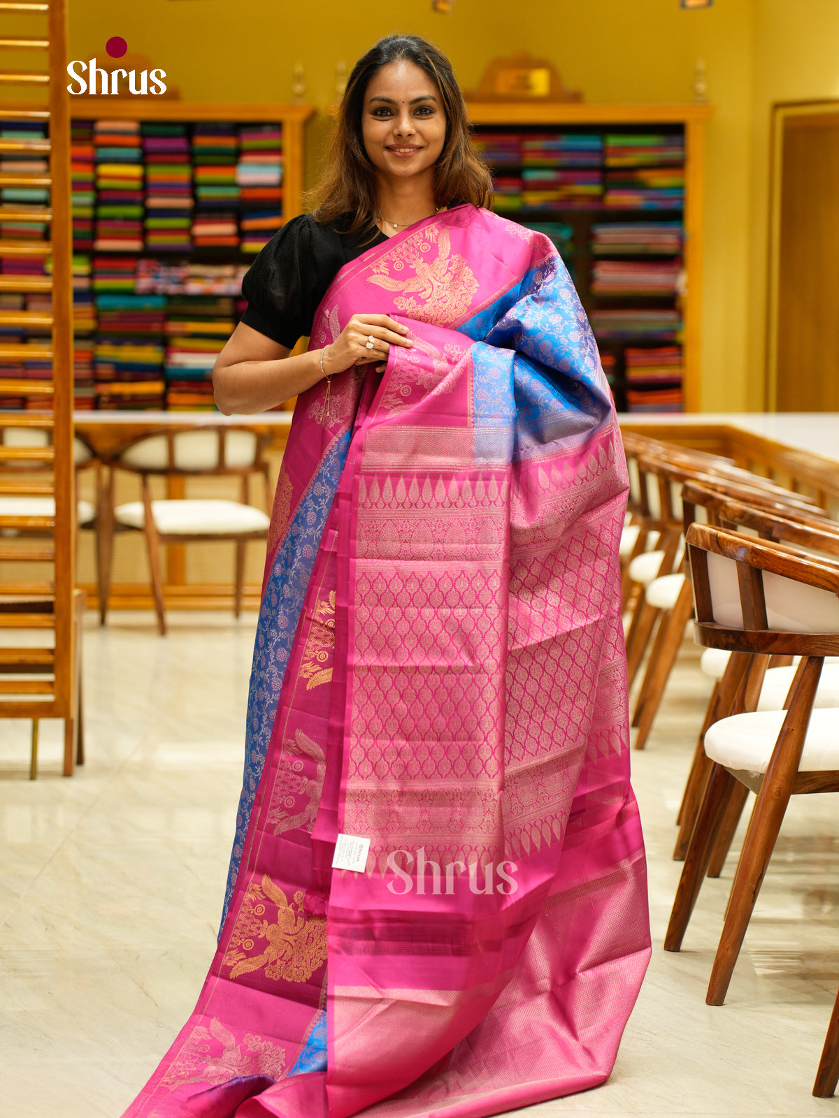 Kanchipuram silk Saree - EFS12296 - Shop on Shrus.com