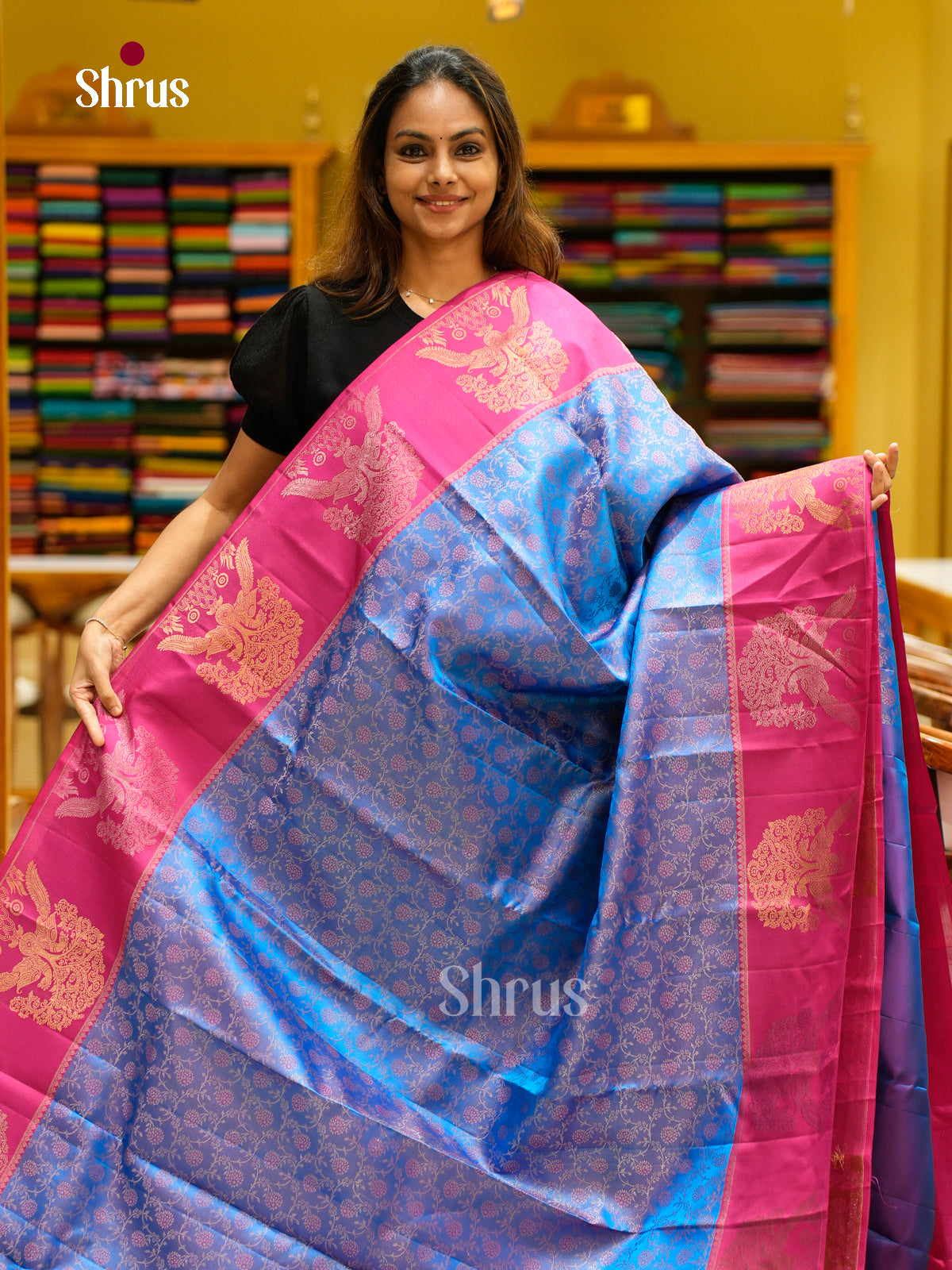 Kanchipuram silk Saree - EFS12296 - Shop on Shrus.com