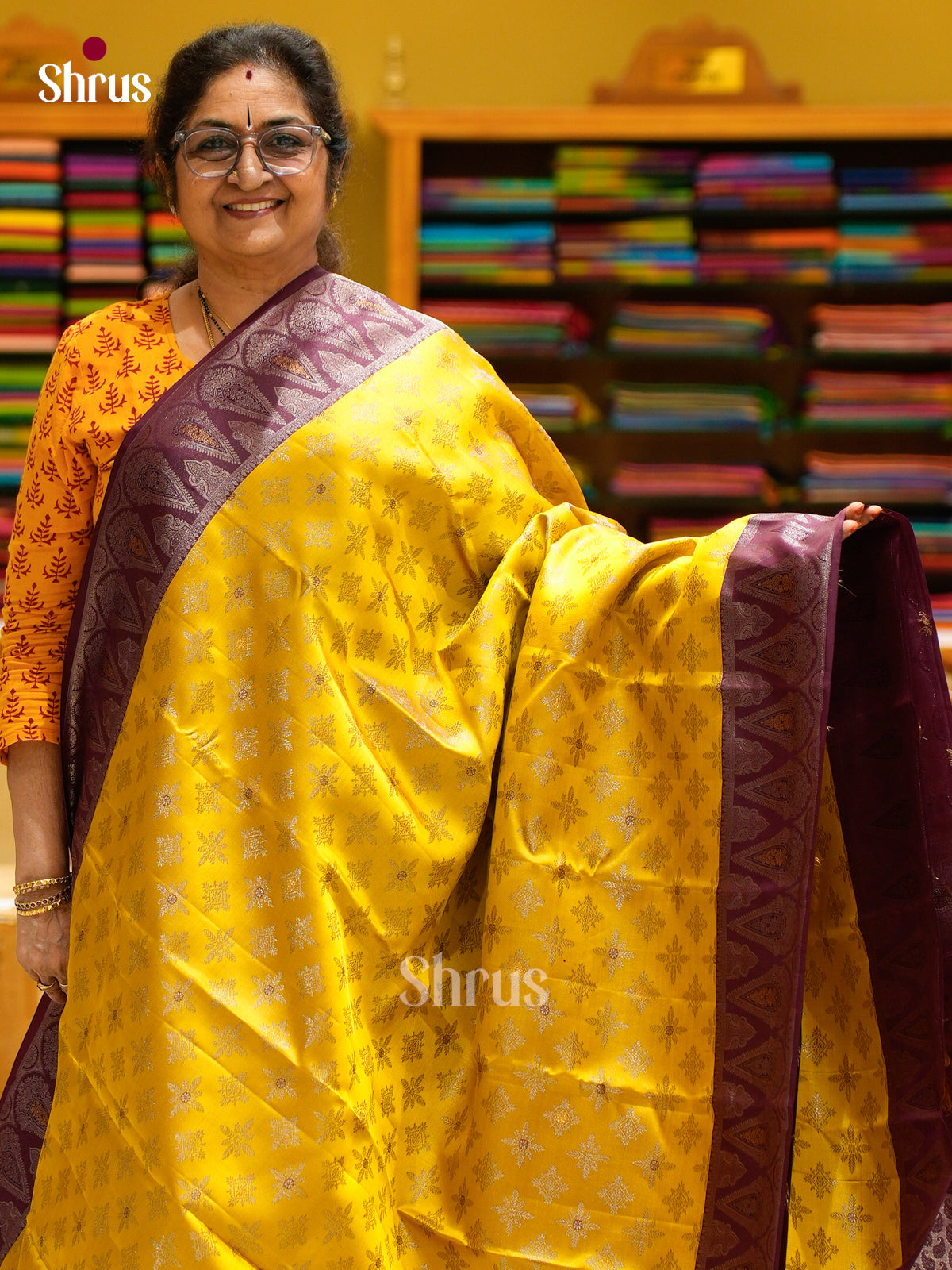 Kanchipuram silk Saree - EFS12297 - Shop on Shrus.com