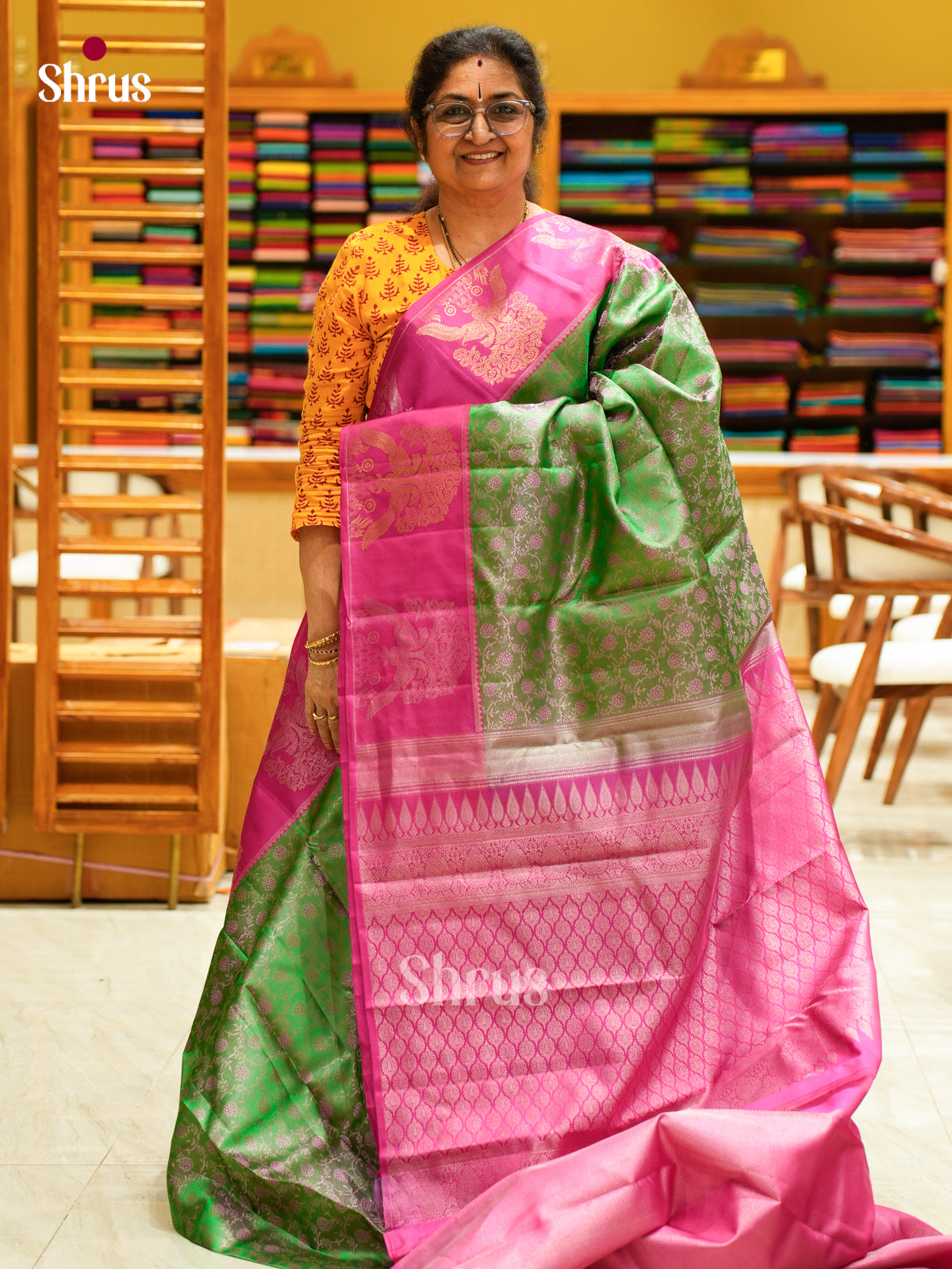 Kanchipuram silk Saree - EFS12299 - Shop on Shrus.com
