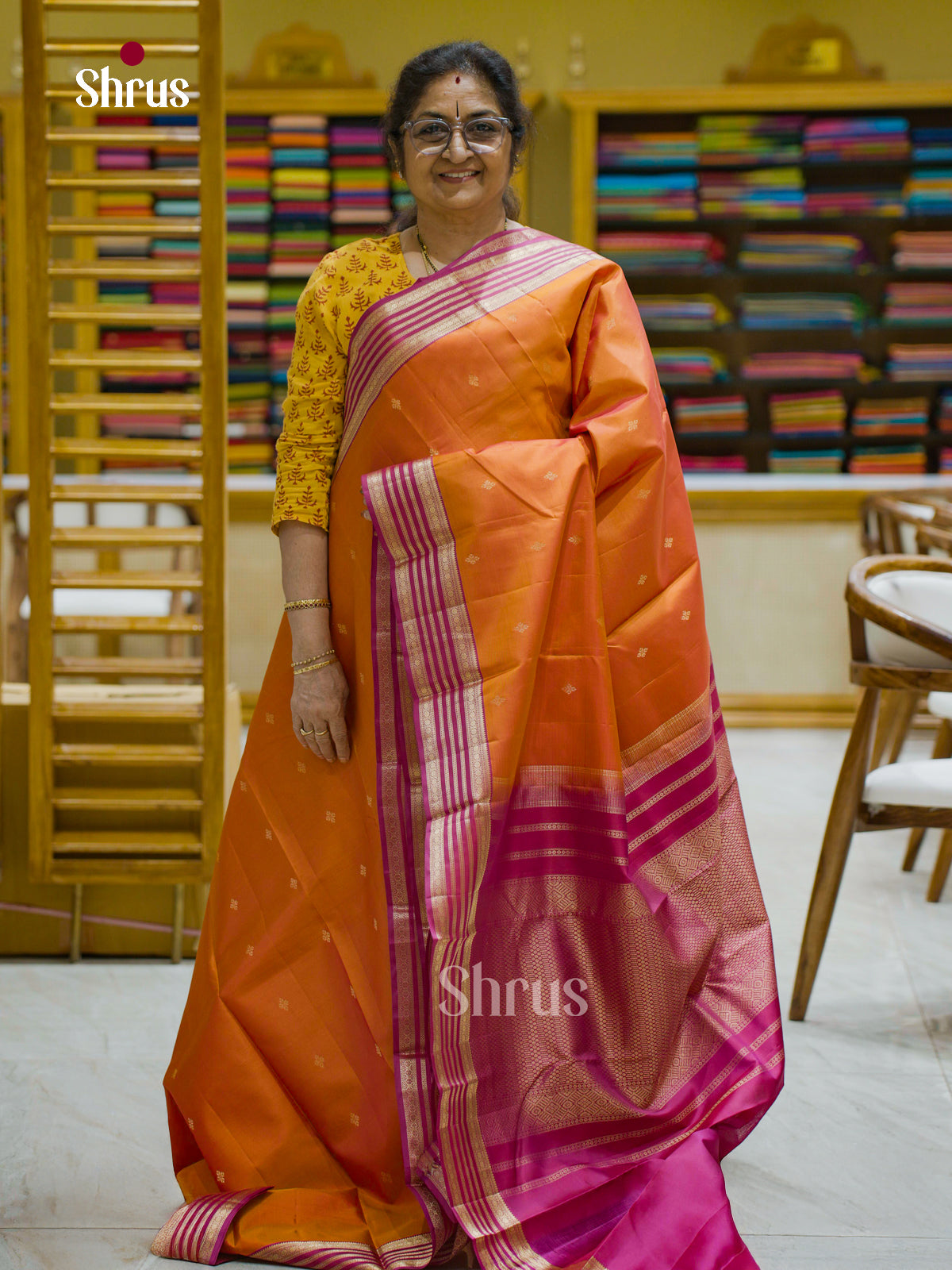 Kanchipuram silk Saree - EFS12301 - Shop on Shrus.com