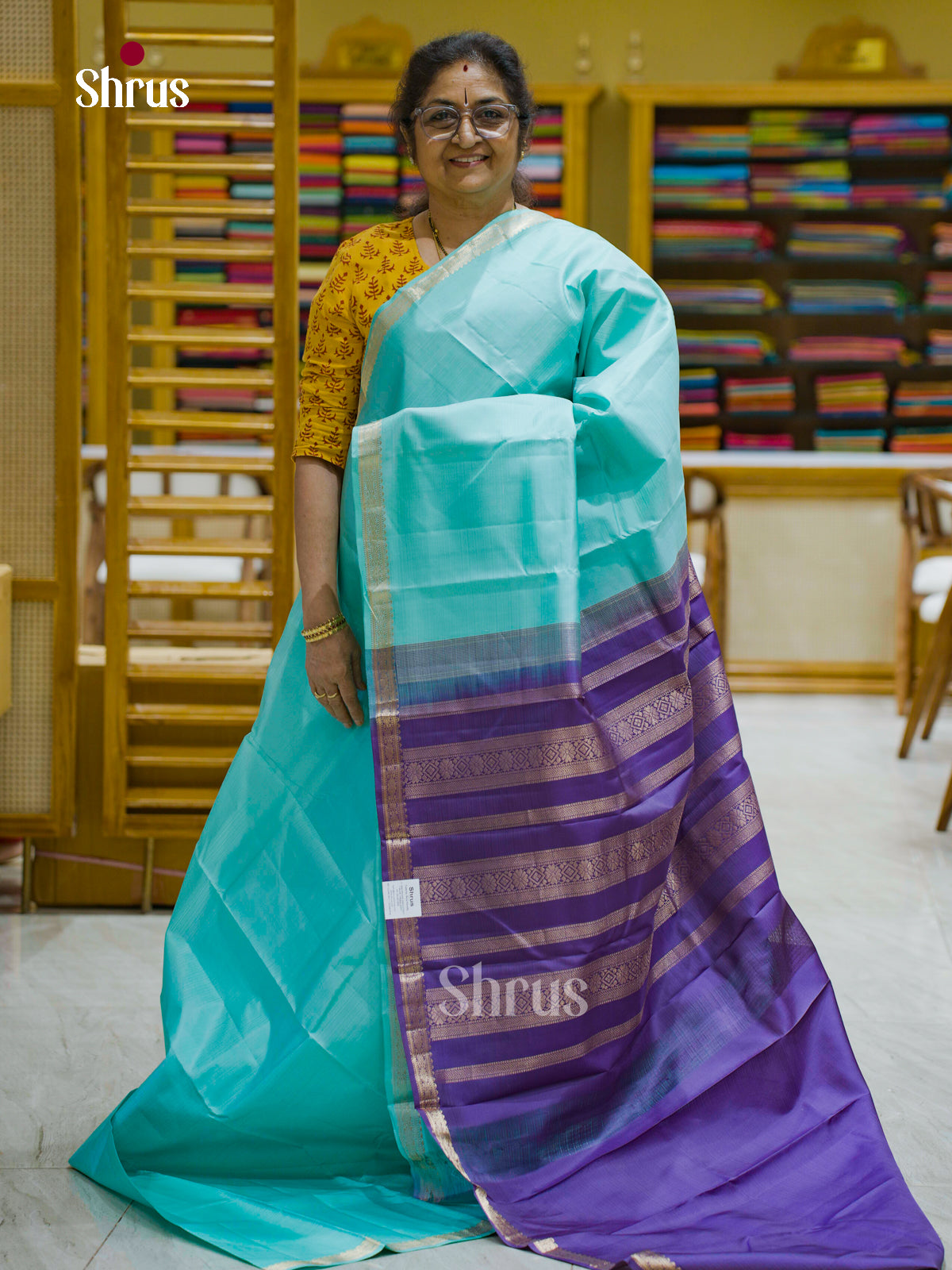 Kanchipuram silk Saree - EFS12314 - Shop on Shrus.com