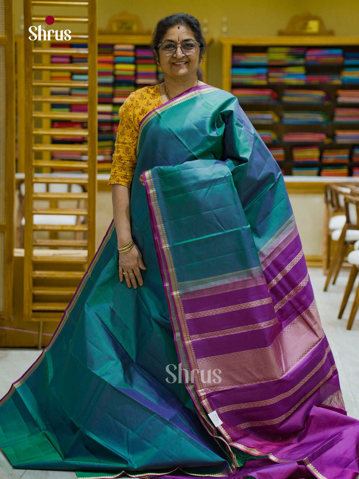 Kanchipuram silk Saree - EFS12327 - Shop on Shrus.com